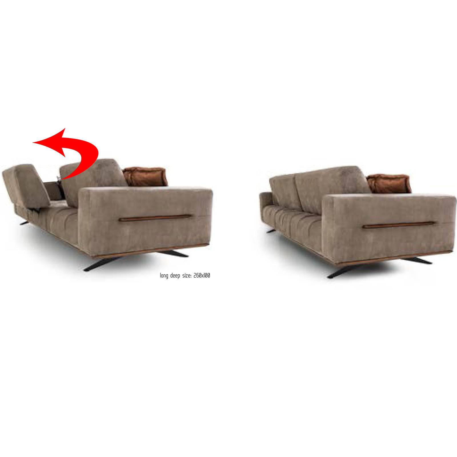 Casablanca 3 Seater Sofa Moroco0012-3S -  Sofas - ebarza Furniture UAE | Shop Modern Furniture in Abu Dhabi & Dubai - مفروشات ايبازرا في الامارات | تسوق اثاث عصري وديكورات مميزة في دبي وابوظبي