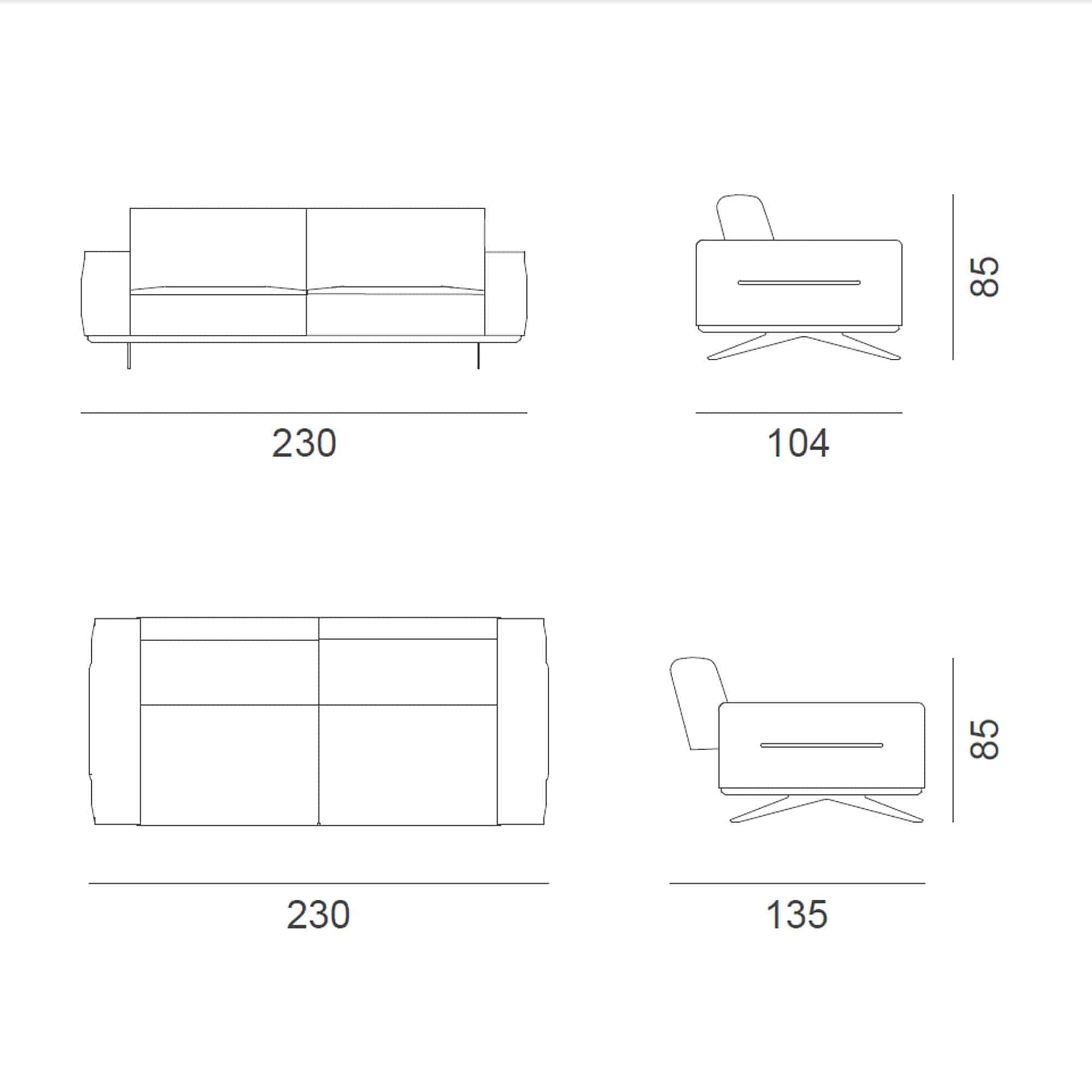 Casablanca 3 Seater Sofa Moroco0012-3S -  Sofas - ebarza Furniture UAE | Shop Modern Furniture in Abu Dhabi & Dubai - مفروشات ايبازرا في الامارات | تسوق اثاث عصري وديكورات مميزة في دبي وابوظبي