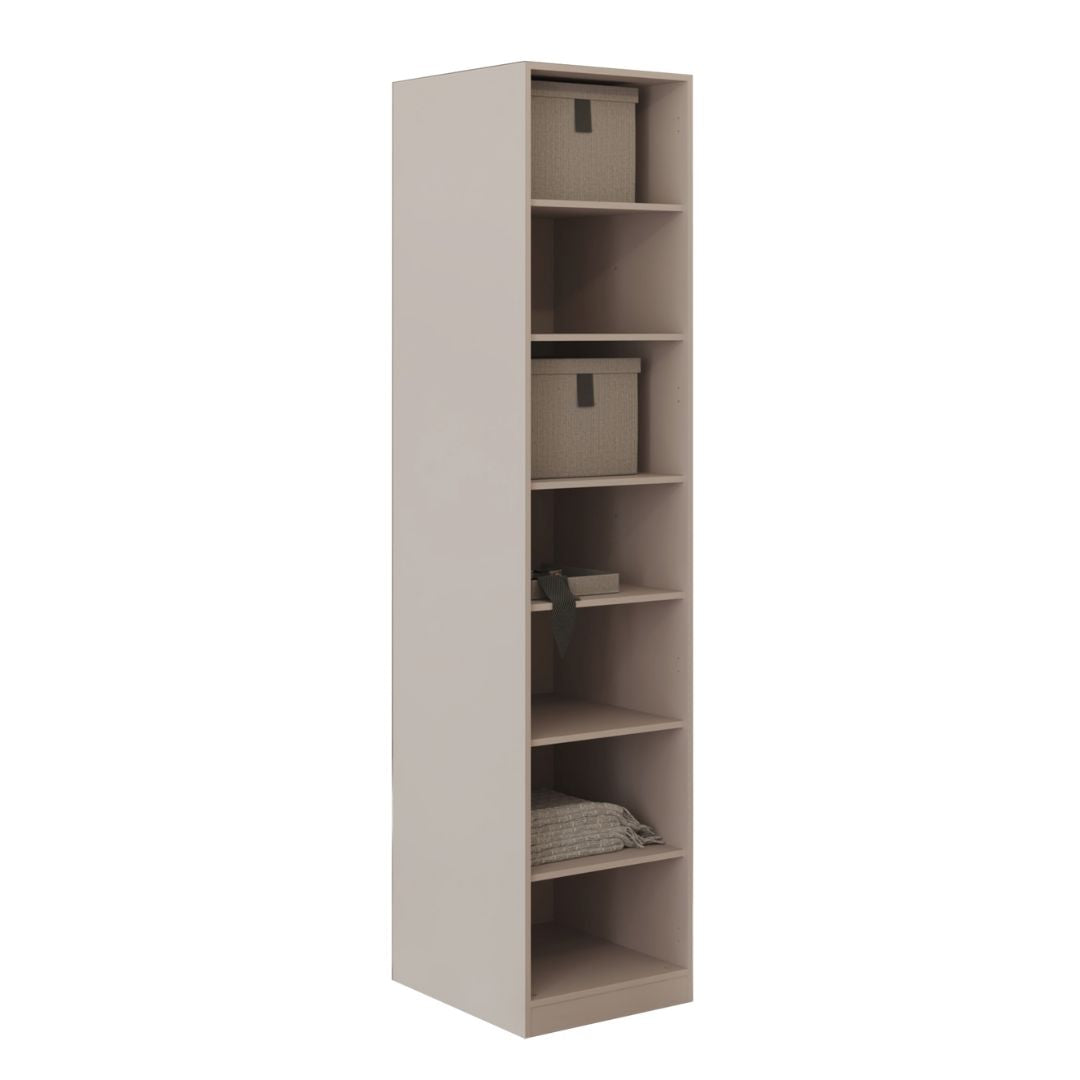 Cashmere 50 cm wardrobe with glass door and melamine finish, by AKYOL, in a modern cabinet design.