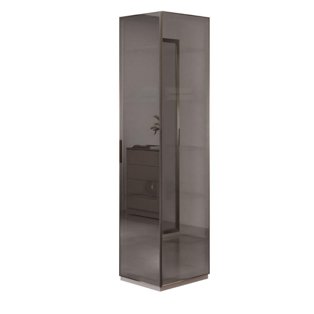 Cashmere 50 cm right wardrobe cabinet by AKYOL with two full glass doors and shelves for stylish storage.
