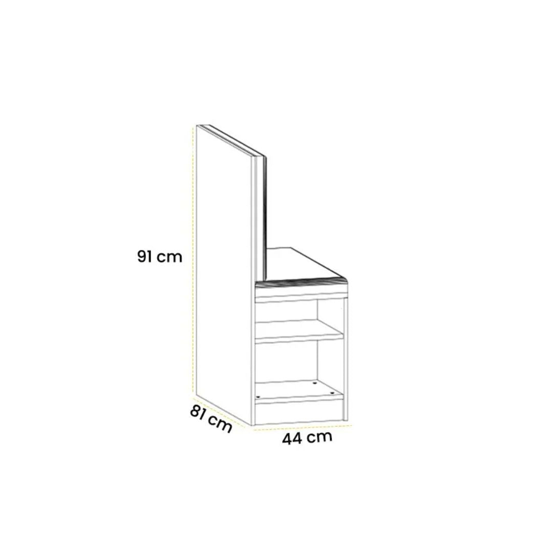 Cashmere Island Dresser Bench by AKYOL Cabinets, featuring a stylish upholstered seating design with storage capabilities.