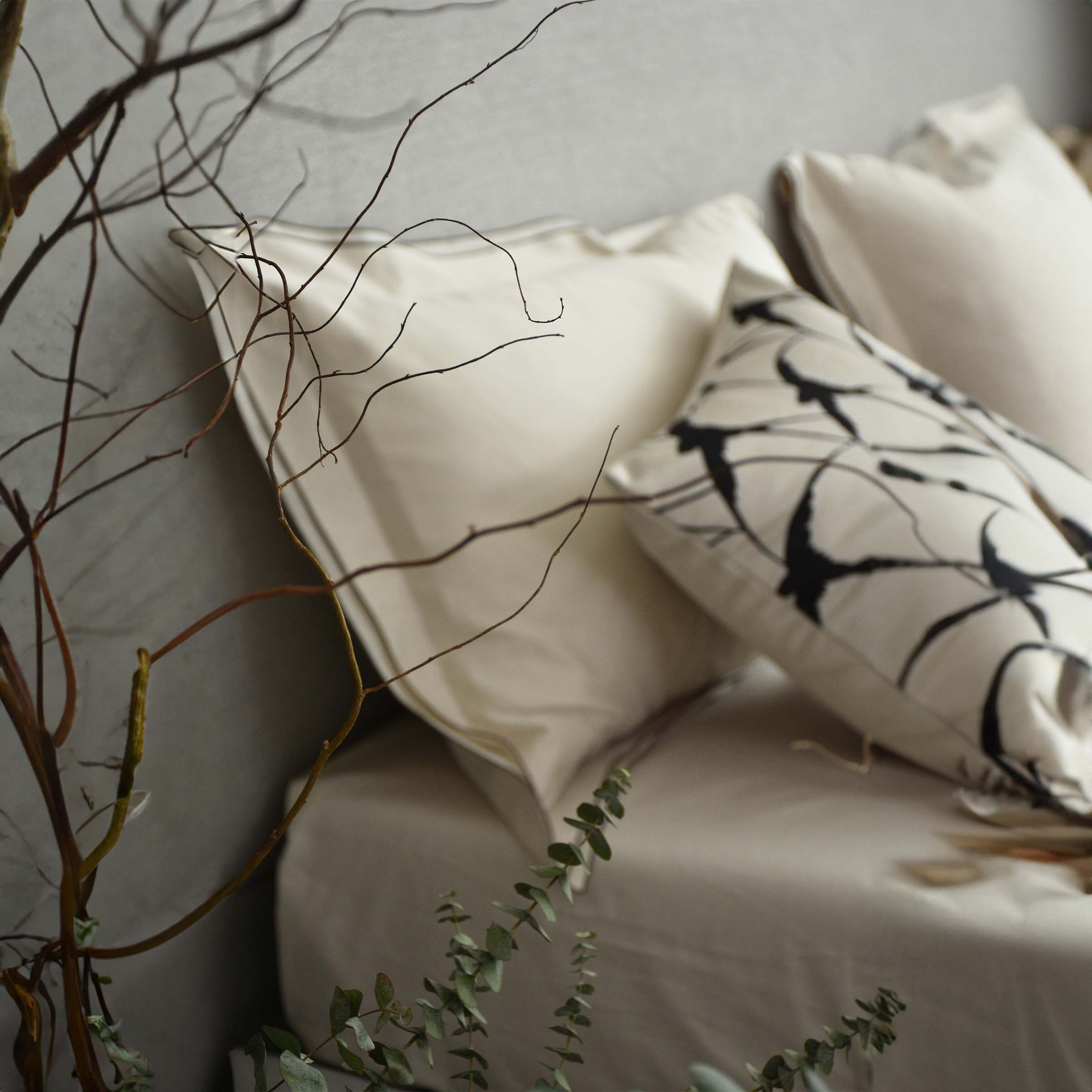 Cecil full bedding set by BEACON, featuring a stylish bed cover, matching pillowcases, and decorative accents in a modern design.