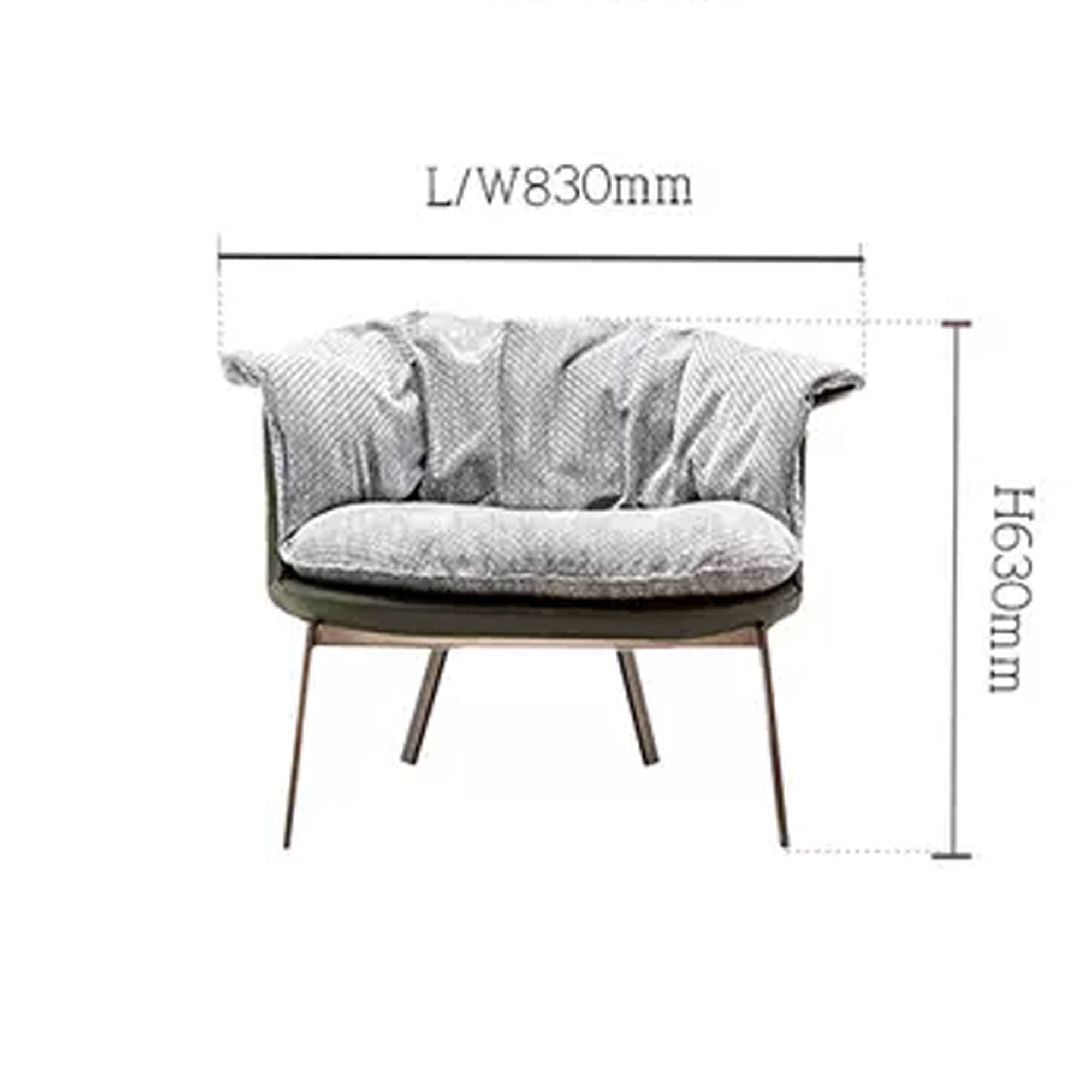 Display Item - Parma Lounge Chair Lc036Nakheel -  USED ITEM | قطعة من المعرض - كرسي صالة بارما - ebarza Furniture UAE | Shop Modern Furniture in Abu Dhabi & Dubai - مفروشات ايبازرا في الامارات | تسوق اثاث عصري وديكورات مميزة في دبي وابوظبي