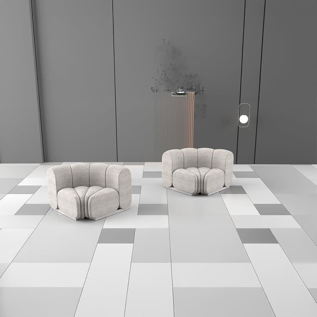 Pre-order 15 Days Delivery Chameleon Sofa Round With Back Rest - H-5228-C2 -  Sofas - ebarza Furniture UAE | Shop Modern Furniture in Abu Dhabi & Dubai - مفروشات ايبازرا في الامارات | تسوق اثاث عصري وديكورات مميزة في دبي وابوظبي