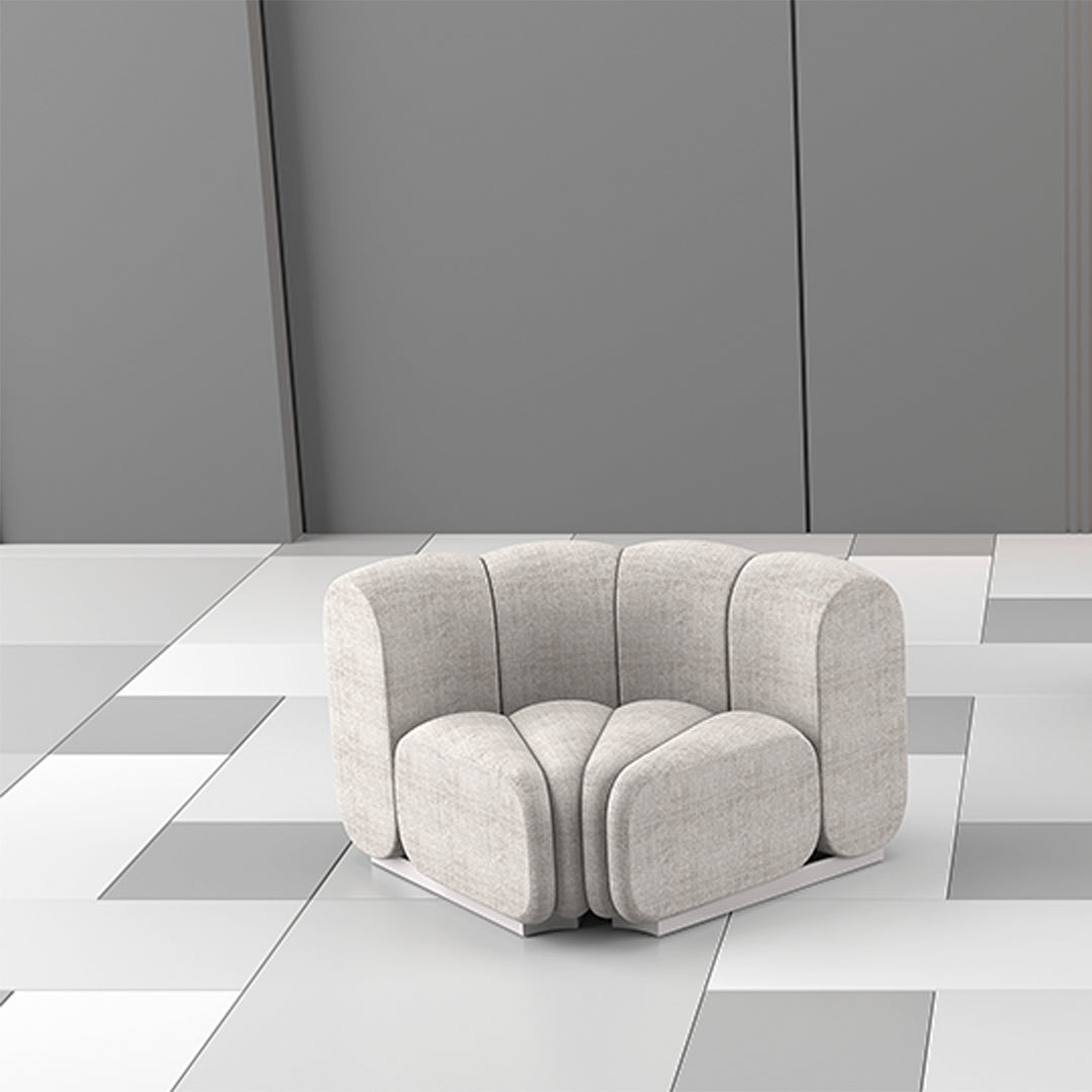 Pre-order 15 Days Delivery Chameleon Sofa Round With Back Rest - H-5228-C2 -  Sofas - ebarza Furniture UAE | Shop Modern Furniture in Abu Dhabi & Dubai - مفروشات ايبازرا في الامارات | تسوق اثاث عصري وديكورات مميزة في دبي وابوظبي