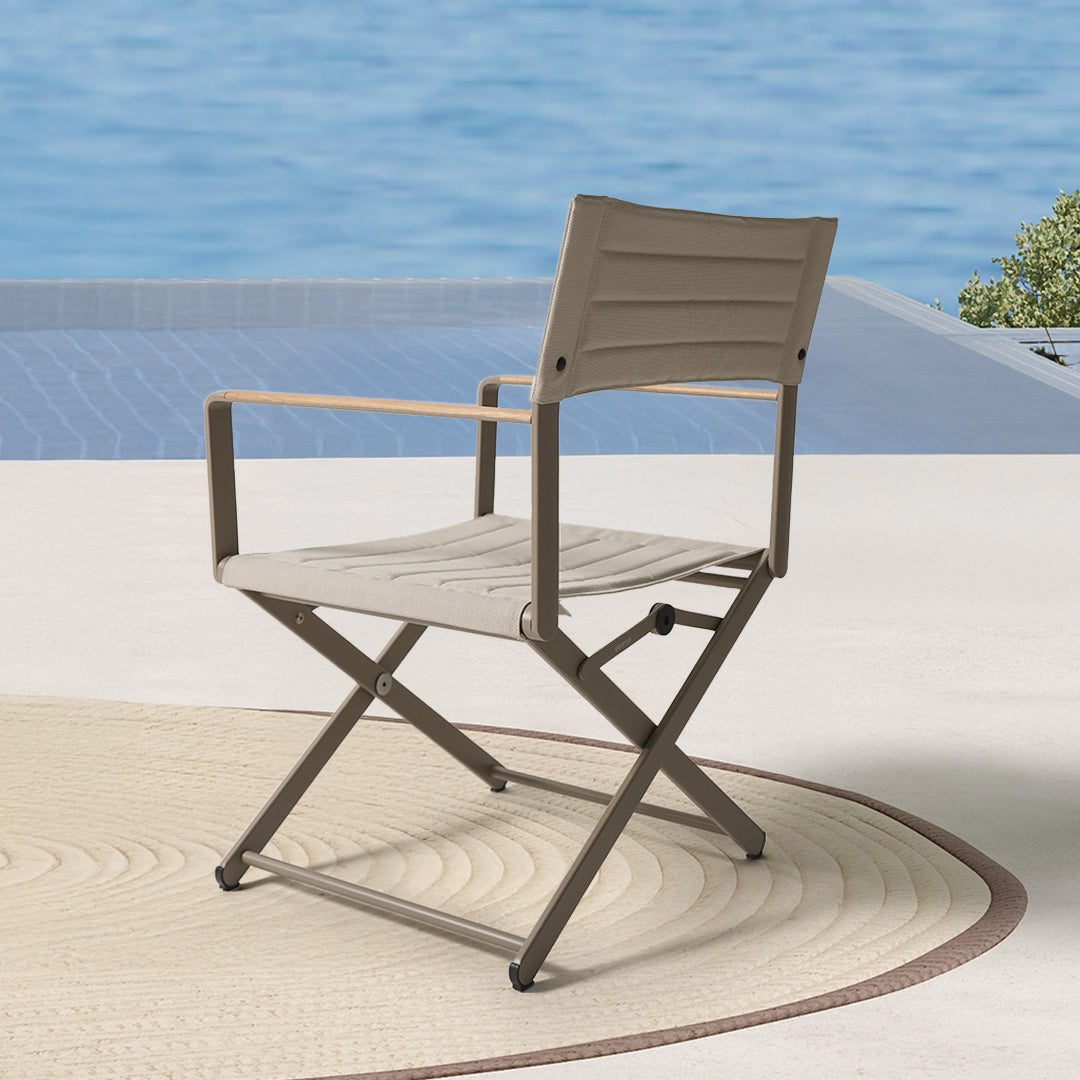 Chic Deluxe Outdoor Folding Armchair - AC5746C55TEX -  Chairs - ebarza Furniture UAE | Shop Modern Furniture in Abu Dhabi & Dubai - مفروشات ايبازرا في الامارات | تسوق اثاث عصري وديكورات مميزة في دبي وابوظبي