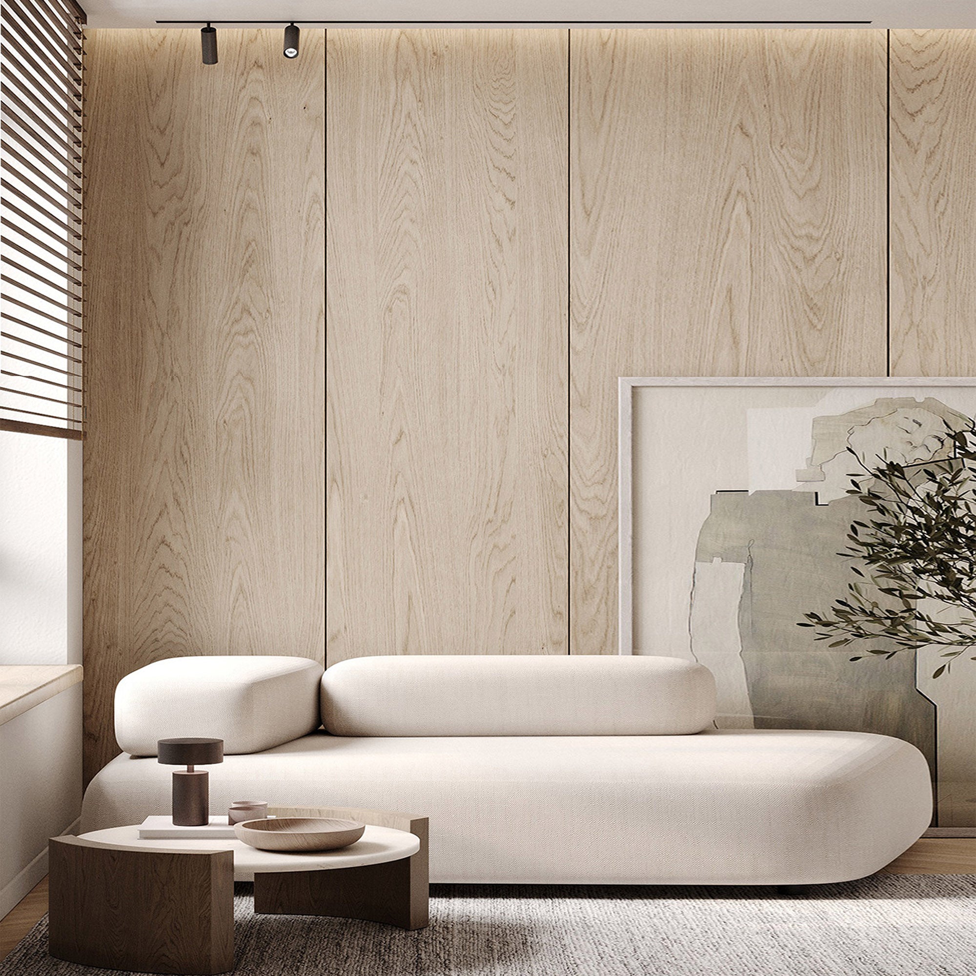 Synchronized MDF (122x280x1.8cm, E2, 700kg/m3, Protective Film) WQ9F0290 -  Wall Panels | لوح Mdf مطفي (122 × 280 × 1.8 سم، E2,700 كجم/م3، فيلم واقي) - ebarza Furniture UAE | Shop Modern Furniture in Abu Dhabi & Dubai - مفروشات ايبازرا في الامارات | تسوق اثاث عصري وديكورات مميزة في دبي وابوظبي