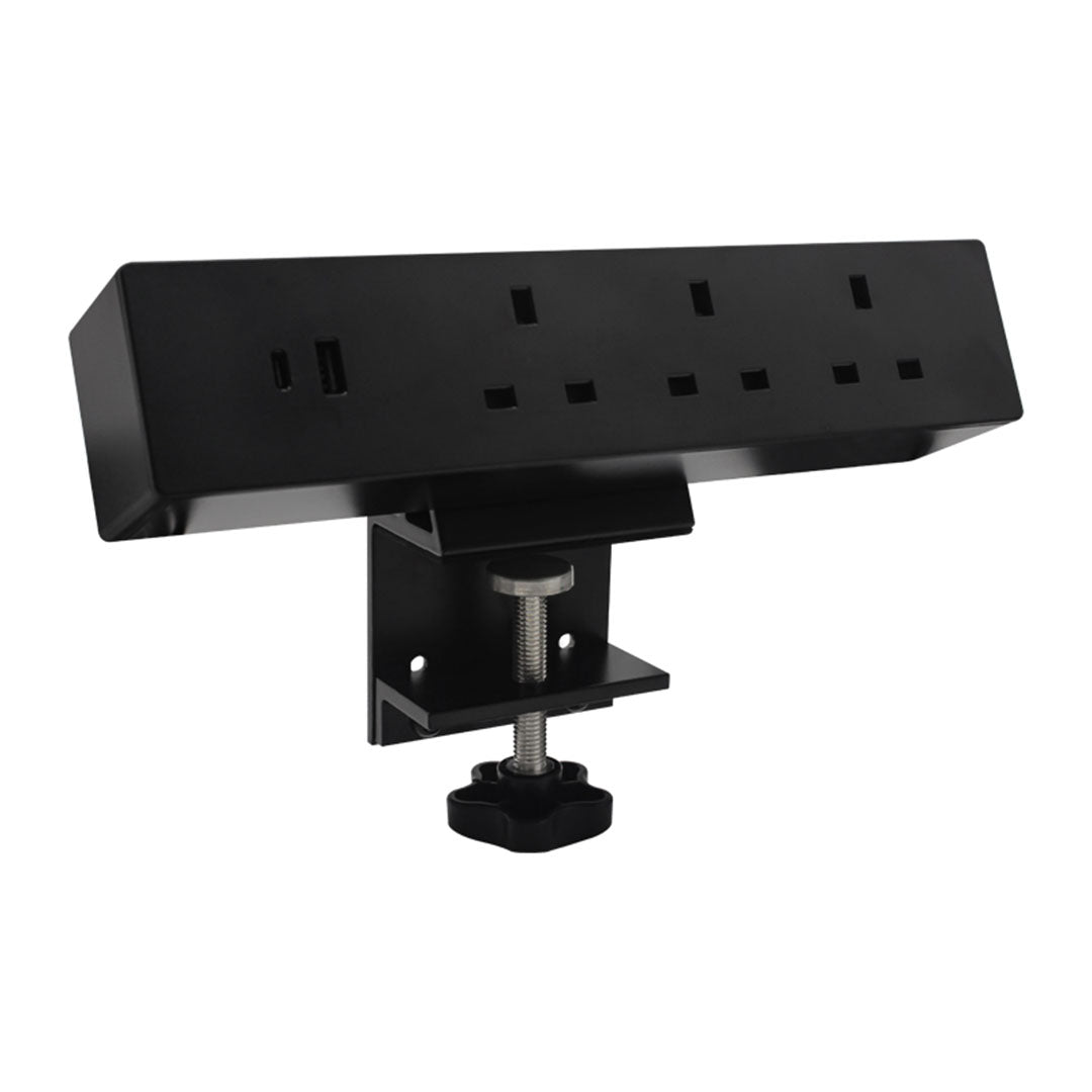 Clamp On Socket JXB032B - Black -  Power Sockets - ebarza Furniture UAE | Shop Modern Furniture in Abu Dhabi & Dubai - مفروشات ايبازرا في الامارات | تسوق اثاث عصري وديكورات مميزة في دبي وابوظبي