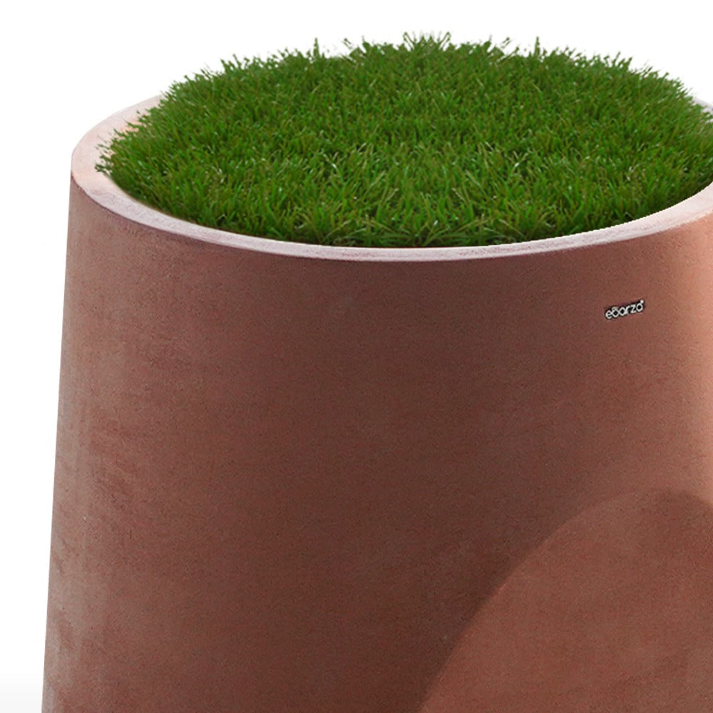 BEACON clay planter box XK-4085A with rectangular shape and textured surface, ideal for indoor or outdoor plant display.