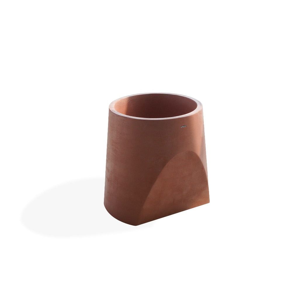 BEACON clay planter box XK-4085A with a rustic finish, ideal for indoor or outdoor plants, made of durable clay.