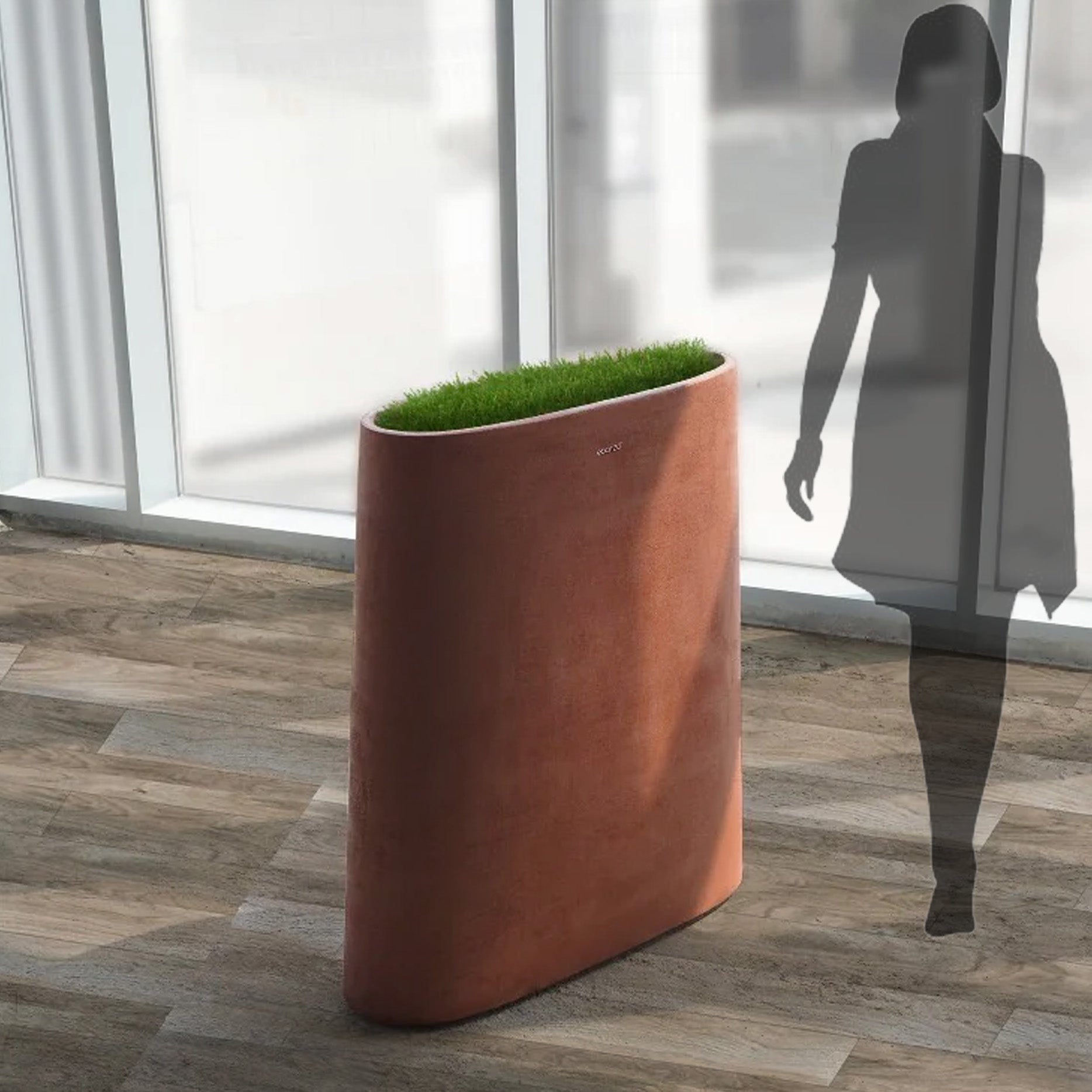 Clay Planter Box XK-4087A-Clay -  Planter Boxes - ebarza Furniture UAE | Shop Modern Furniture in Abu Dhabi & Dubai - مفروشات ايبازرا في الامارات | تسوق اثاث عصري وديكورات مميزة في دبي وابوظبي