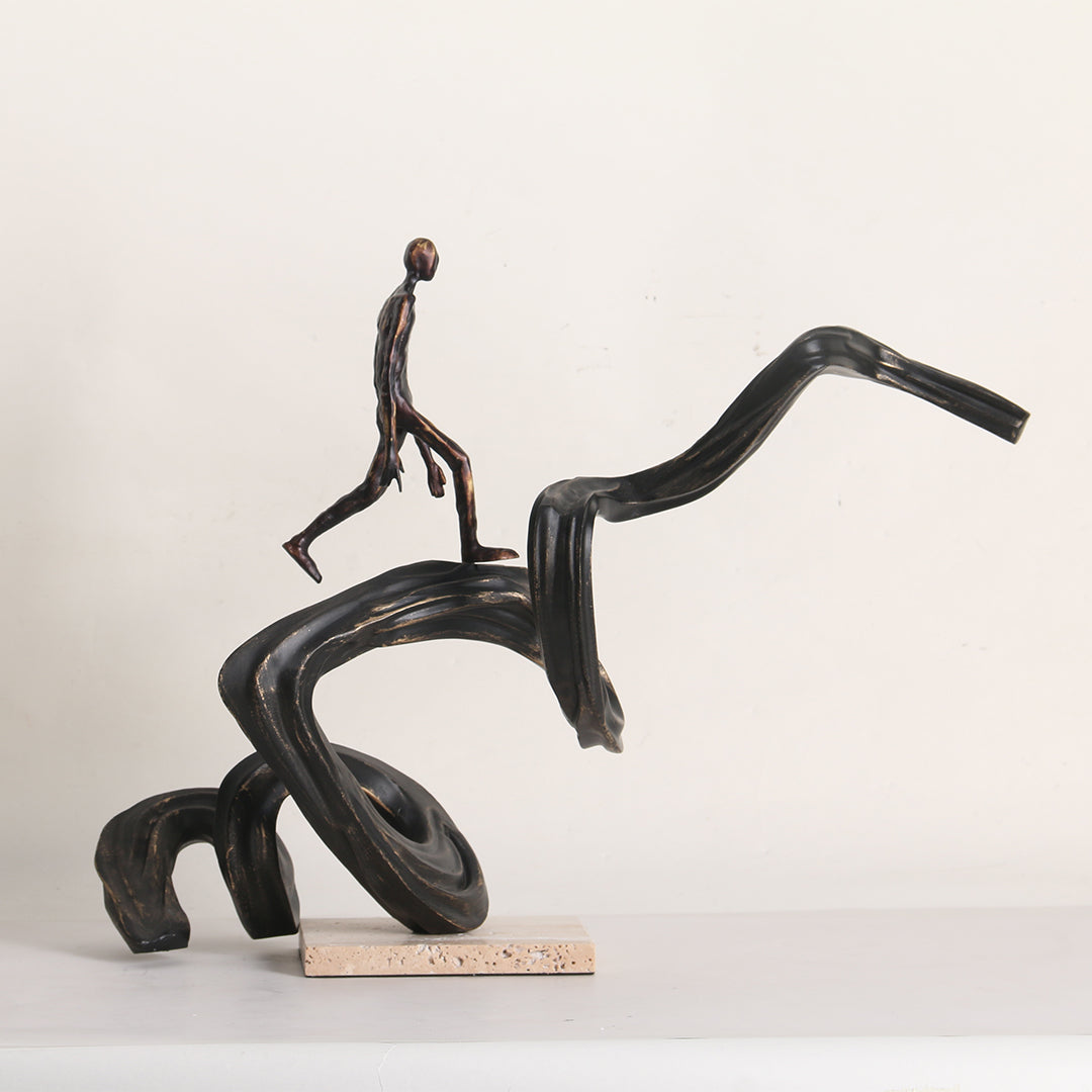 Beacon Climbing Up Man figurine, home decor decorative sculpture, detailed indoor decorative figurine from the KA3158 series.