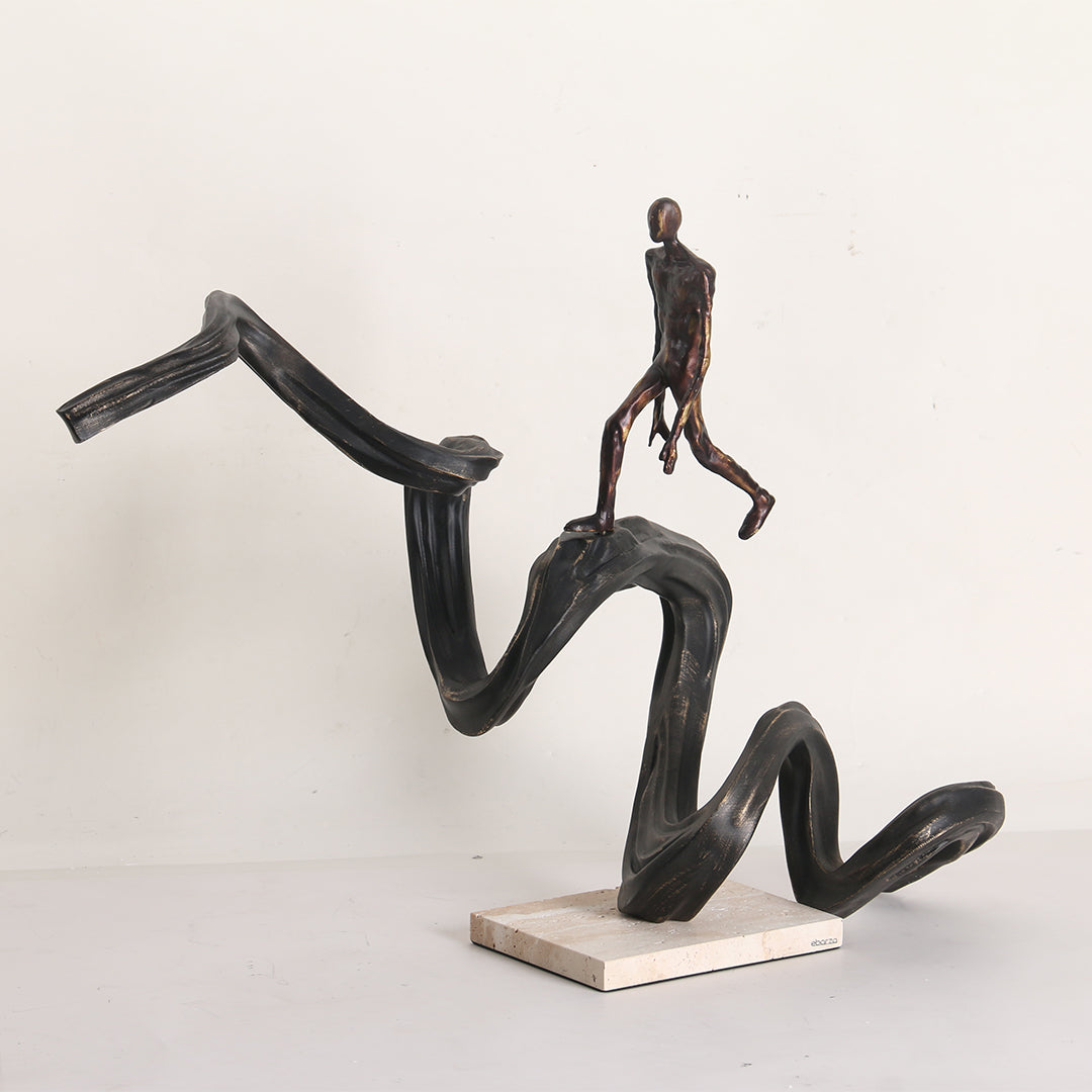 BEACON climbing-up-man KA3158/KA3158A home decor figurines, detailed sculpture of a man climbing, decorative art piece.