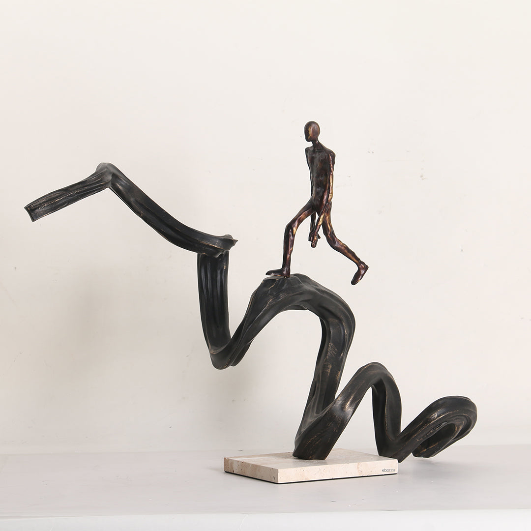 BEACON Climbing Up Man figurine, home decor sculpture with detailed figure of a man climbing, part of the KA3158 series.