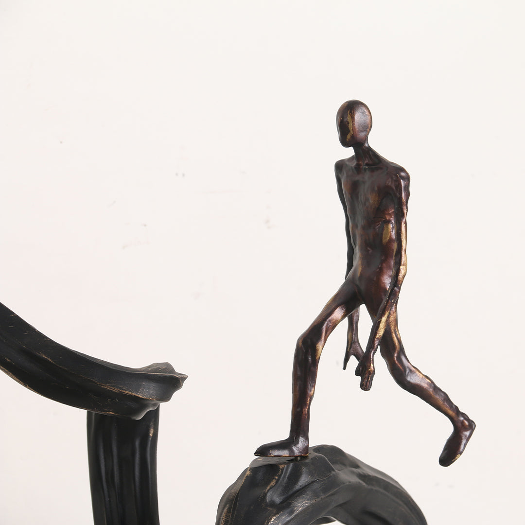 BEACON climbing-up-man KA3158/KA3158A home decor figurine, detailed sculpture of a man climbing, decorative and artistic design.