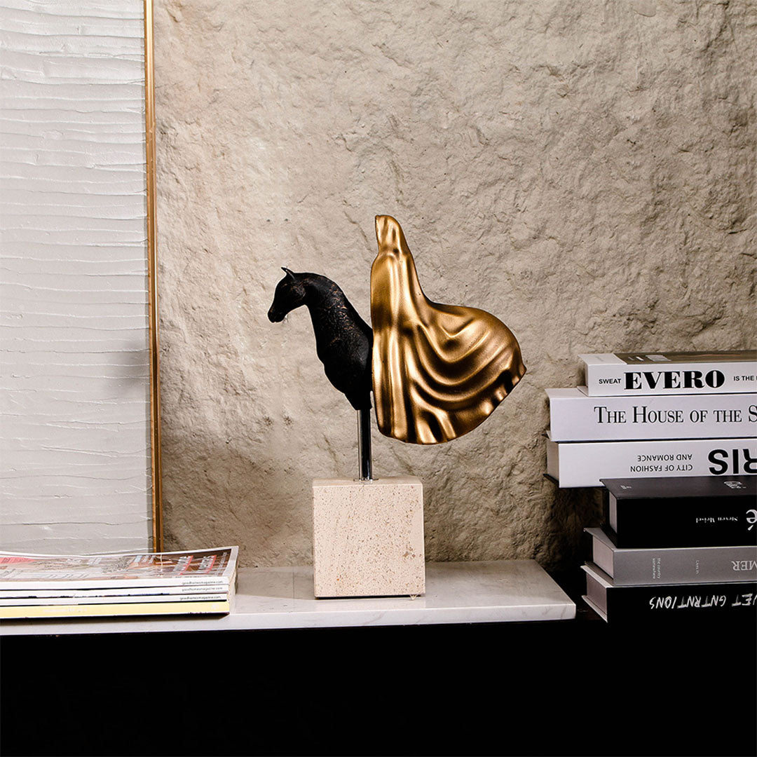 BEACON Cloak Rider Statue Sculpture for home decor, detailed figurine with intricate design, ideal for enhancing interior style.