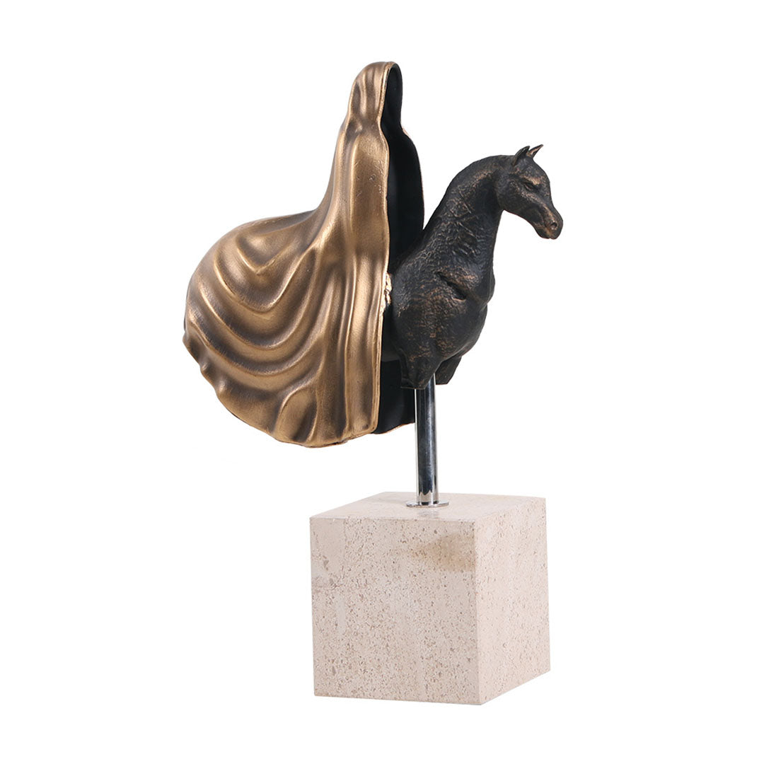 BEACON Cloak Rider Statue Sculpture, detailed home decor figurine with intricate cloak design, ideal for stylish interior decoration