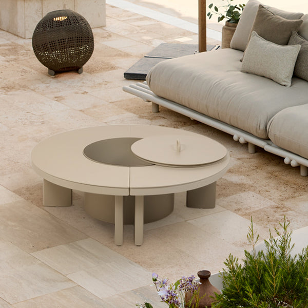 CLOGS OUTDOOR FULL ALUMINIUM COFFEE TABLE WITH BBQ GRILL KT8611B63ALU