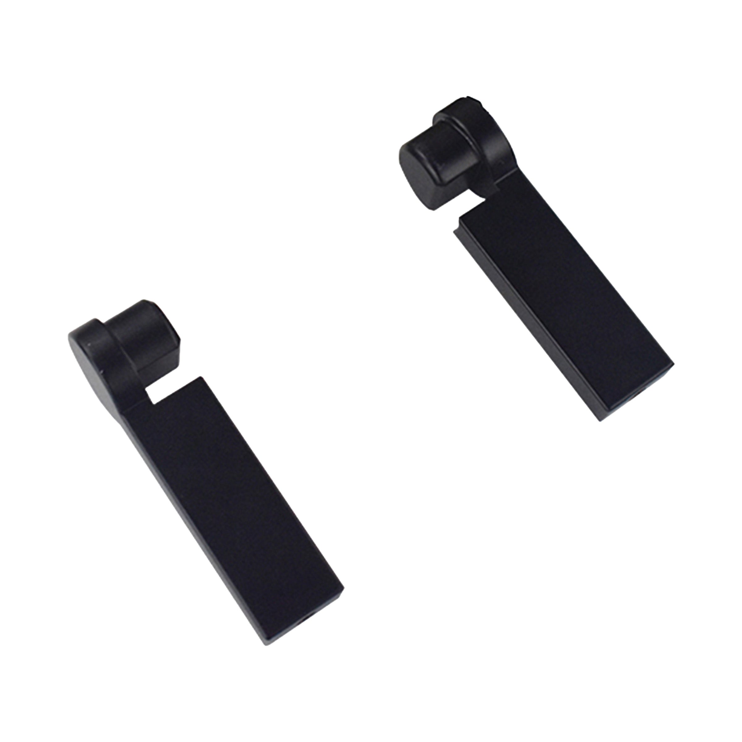 Black cloth socket side-mounted hanger by BEACON, designed for secure garment hanging with a durable, sleek appearance.