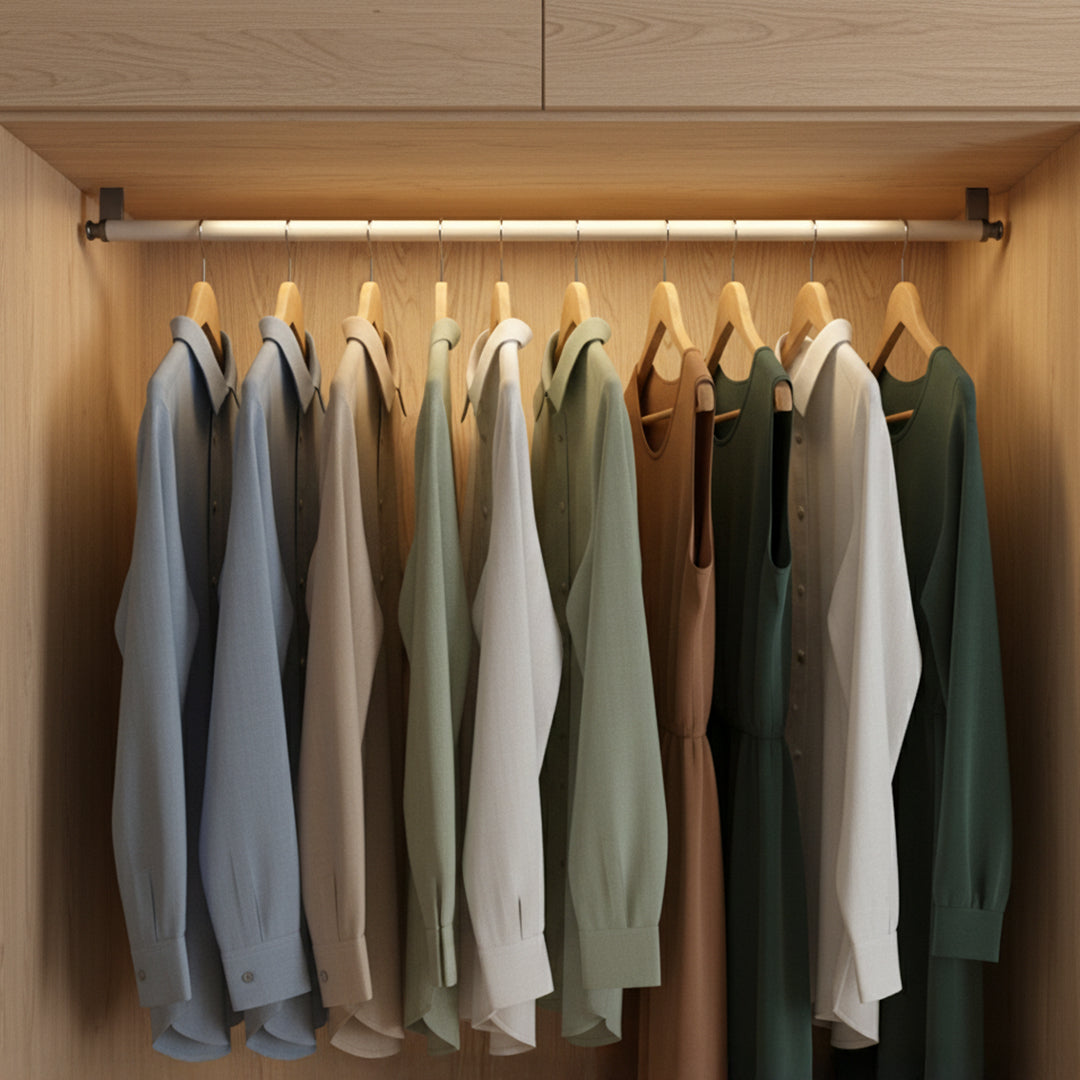 Clothes Holder Gray Leather D101-800mm/Leather -  Hangers - ebarza Furniture UAE | Shop Modern Furniture in Abu Dhabi & Dubai - مفروشات ايبازرا في الامارات | تسوق اثاث عصري وديكورات مميزة في دبي وابوظبي