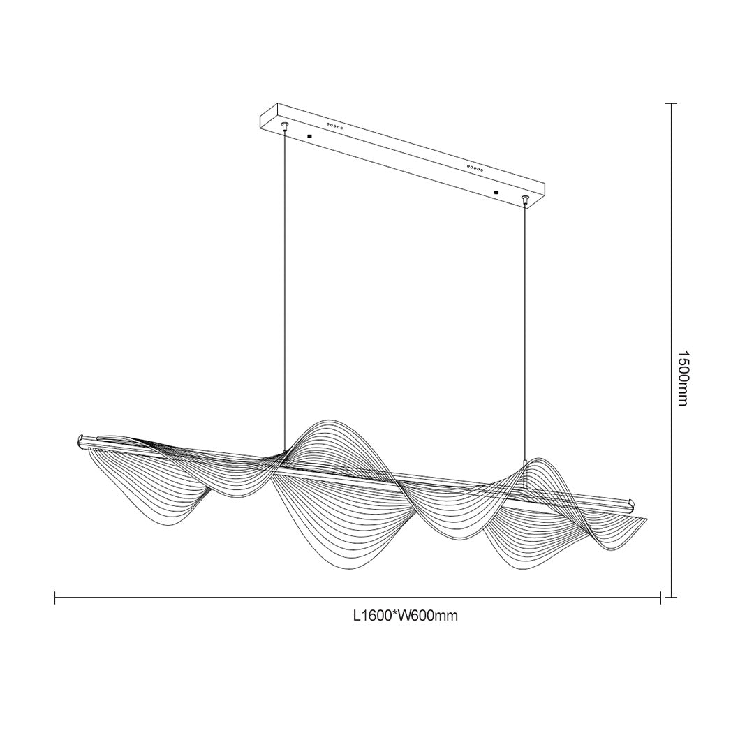 BEACON Cloud Pendant Lamp MA05819PB-001 hanging fixture with a soft, cloud-shaped design for modern interior lighting.