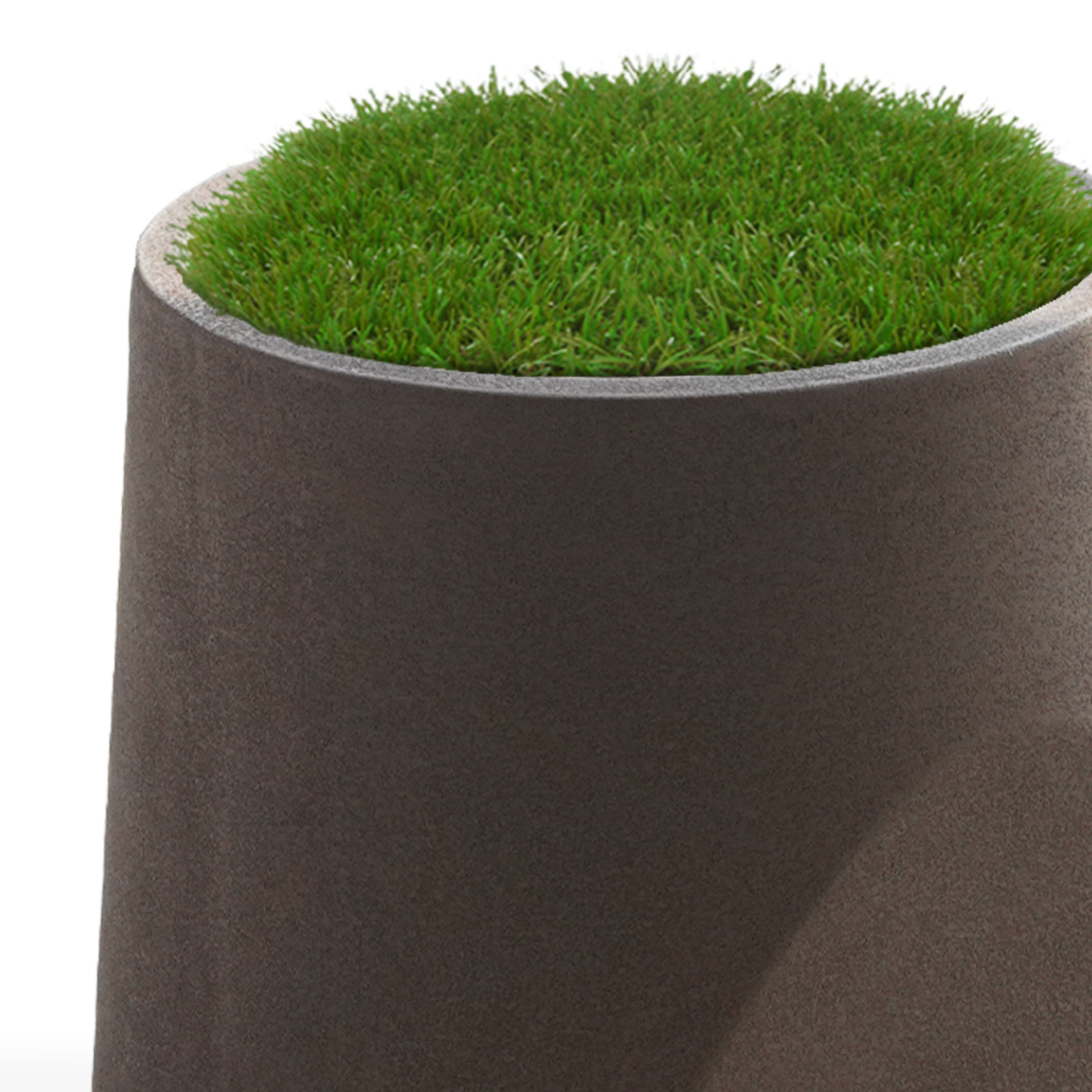 Coffee brown BEACON planter box XK-4085A-Coffee Brown made of durable material for outdoor and indoor gardening displays.