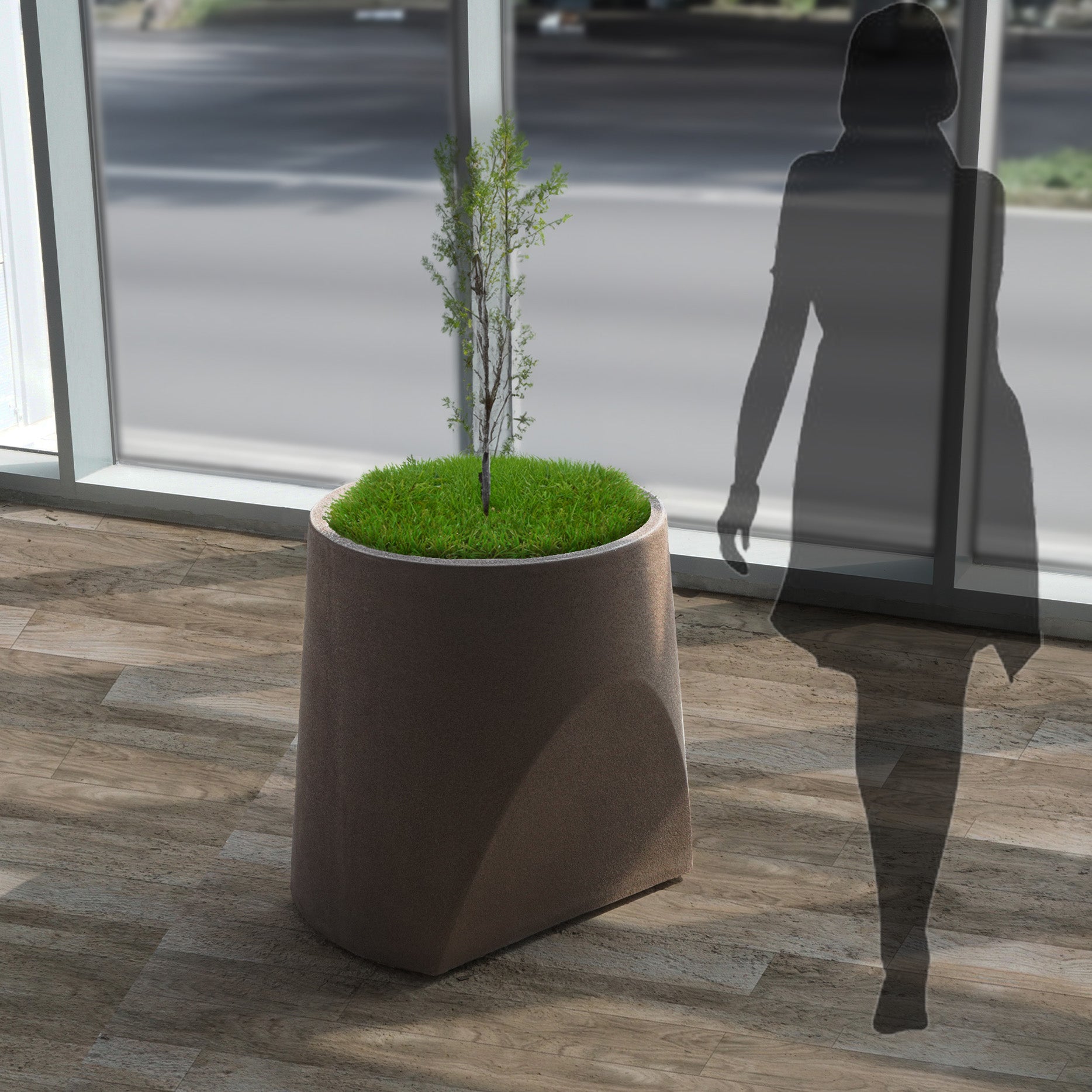Coffee Brown Planter Box XK-4085A-Coffee Brown -  Planter Boxes - ebarza Furniture UAE | Shop Modern Furniture in Abu Dhabi & Dubai - مفروشات ايبازرا في الامارات | تسوق اثاث عصري وديكورات مميزة في دبي وابوظبي