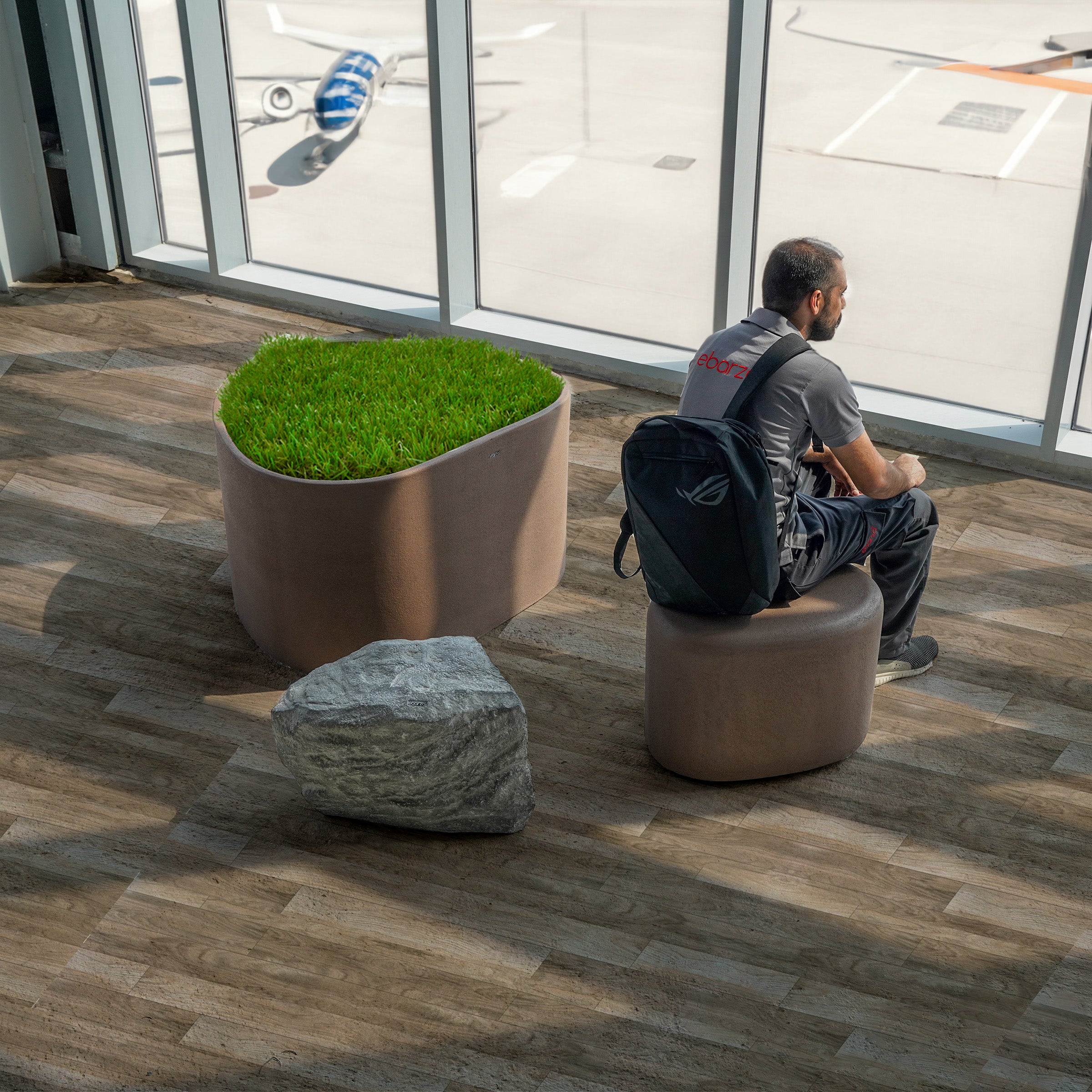 Coffee Brown Planter Box XK-4086C-Coffee Brown -  Planter Boxes - ebarza Furniture UAE | Shop Modern Furniture in Abu Dhabi & Dubai - مفروشات ايبازرا في الامارات | تسوق اثاث عصري وديكورات مميزة في دبي وابوظبي