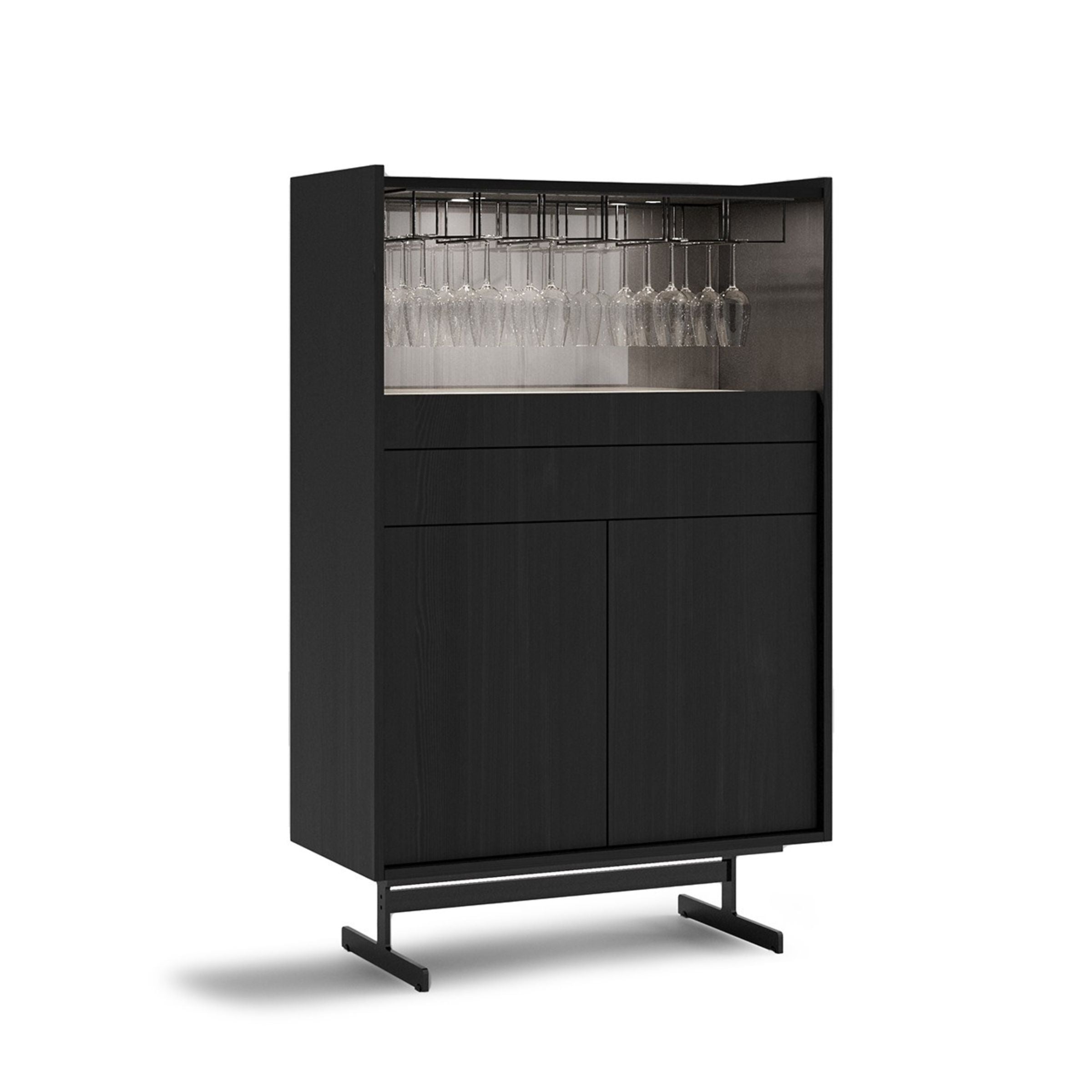 Collect Gray Bar Showcase YLCG-BSC -  Cabinets - ebarza Furniture UAE | Shop Modern Furniture in Abu Dhabi & Dubai - مفروشات ايبازرا في الامارات | تسوق اثاث عصري وديكورات مميزة في دبي وابوظبي