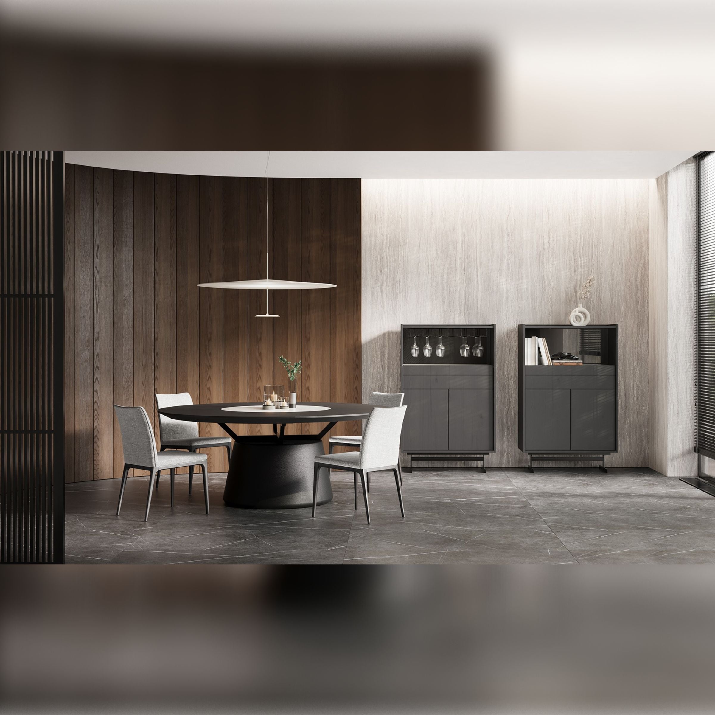 Collect Gray Bar Showcase YLCG-BSC -  Cabinets - ebarza Furniture UAE | Shop Modern Furniture in Abu Dhabi & Dubai - مفروشات ايبازرا في الامارات | تسوق اثاث عصري وديكورات مميزة في دبي وابوظبي
