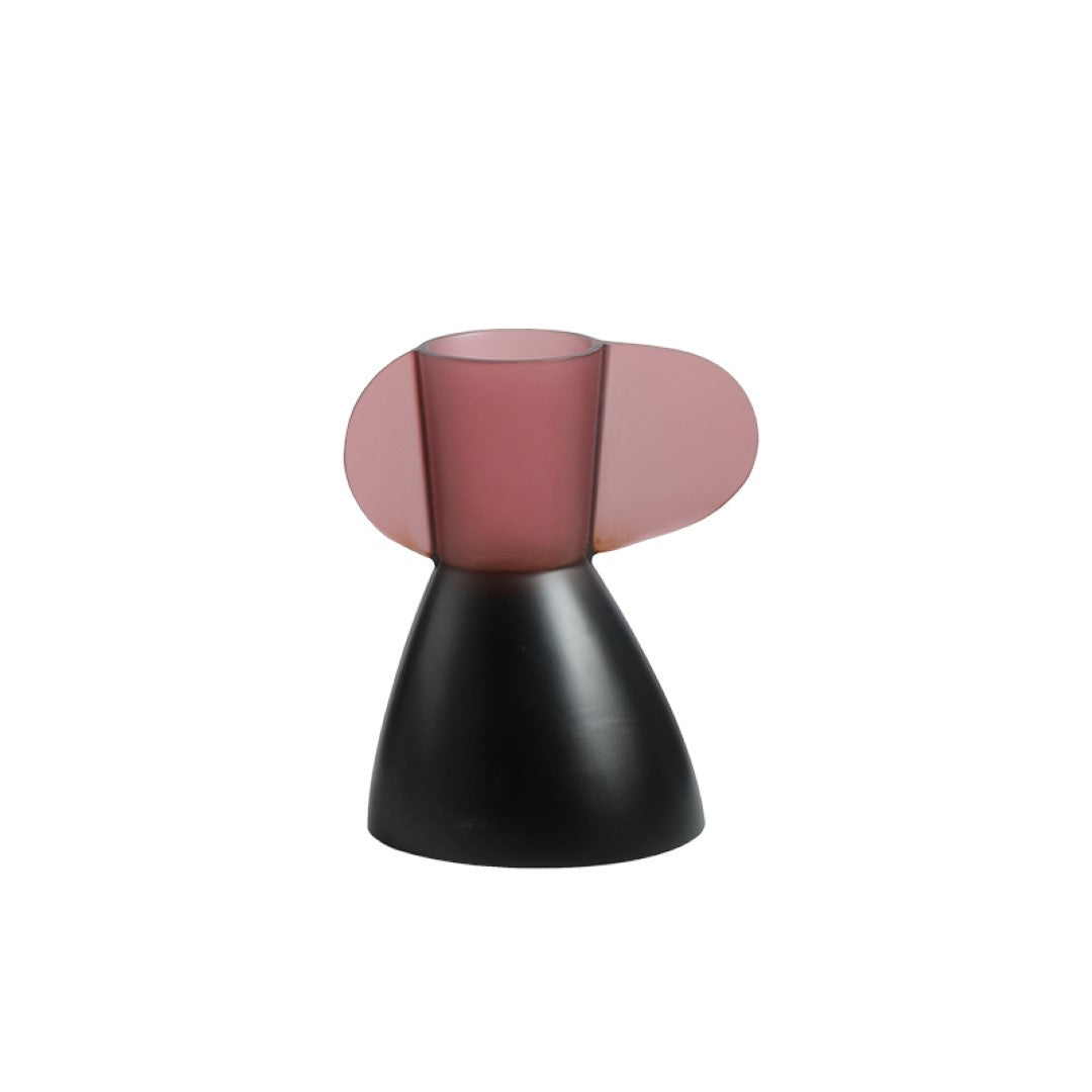 Colorblock Amphorae-B vase by BEACON, ceramic decorative vase with bold colorblock design and traditional amphora shape.