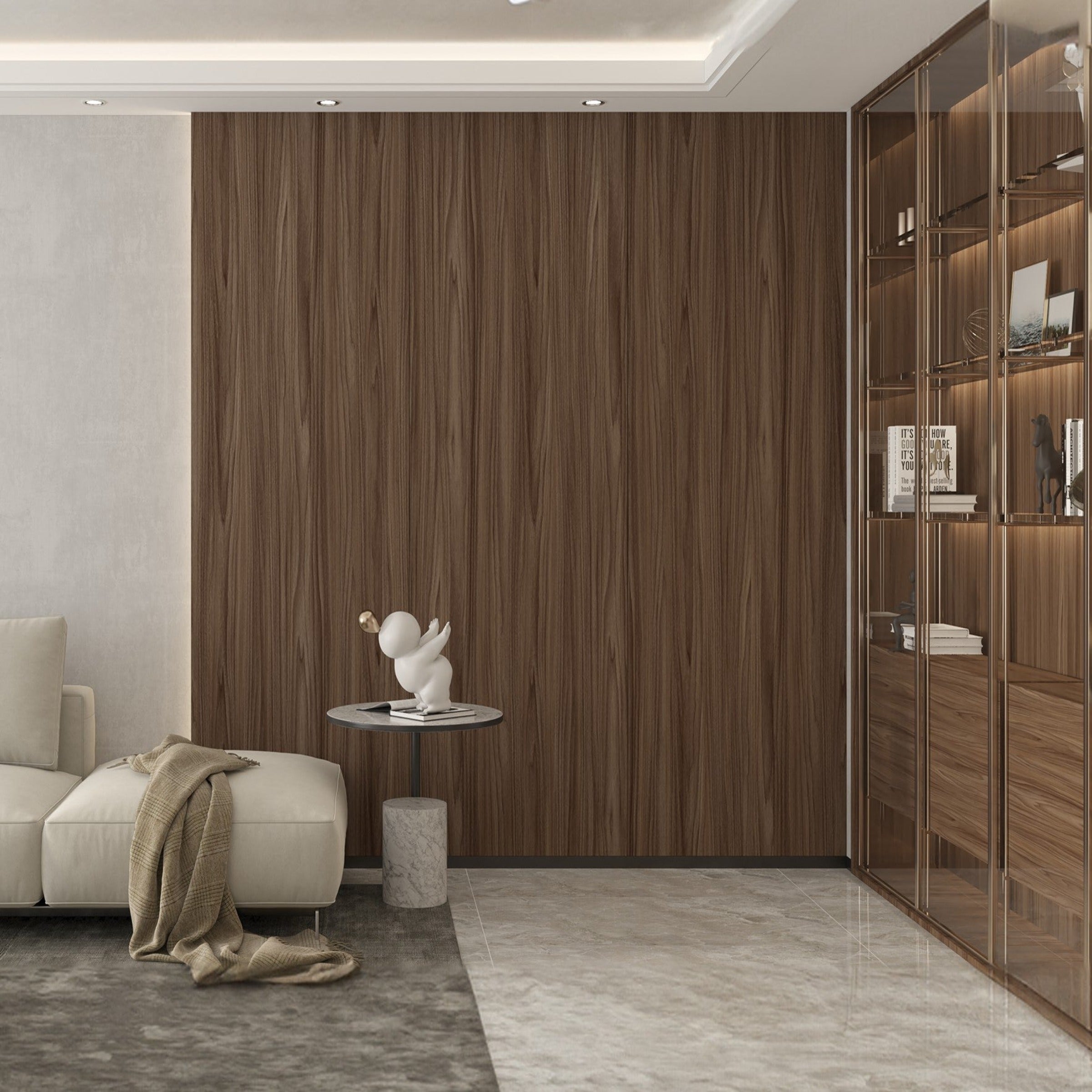 Sample of Synchronized MDF  WQ9E2880Z-3 -Sample -  Wall panels samples | لوح Mdf مطفي (122 × 280 × 1.8 سم، E2,700 كجم/م3، فيلم واقي) - ebarza Furniture UAE | Shop Modern Furniture in Abu Dhabi & Dubai - مفروشات ايبازرا في الامارات | تسوق اثاث عصري وديكورات مميزة في دبي وابوظبي