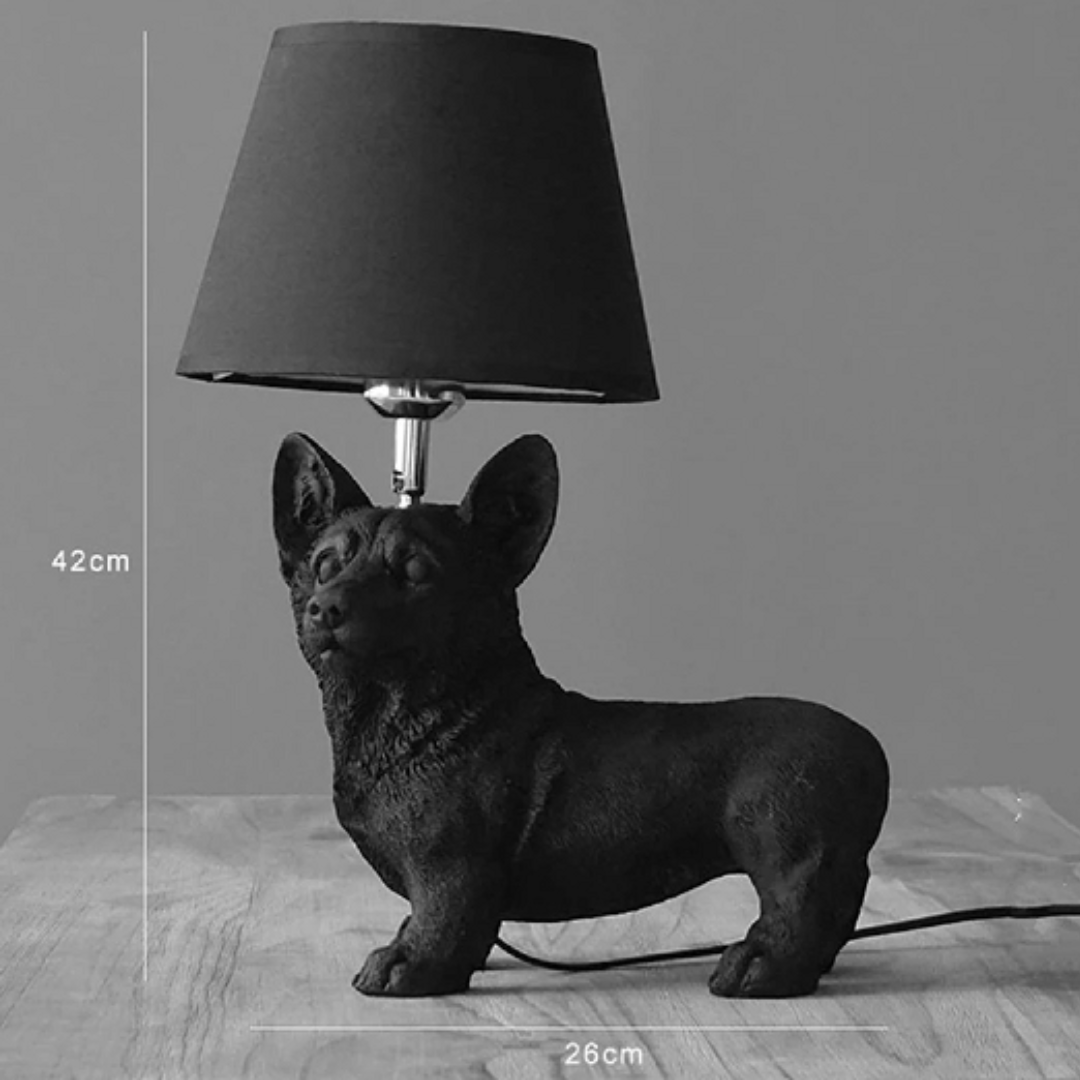Corgi Dog Table Lamp Cl1263C-B -  Desk\table Lamps | مصباح طاولة كلب كورجي - ebarza Furniture UAE | Shop Modern Furniture in Abu Dhabi & Dubai - مفروشات ايبازرا في الامارات | تسوق اثاث عصري وديكورات مميزة في دبي وابوظبي
