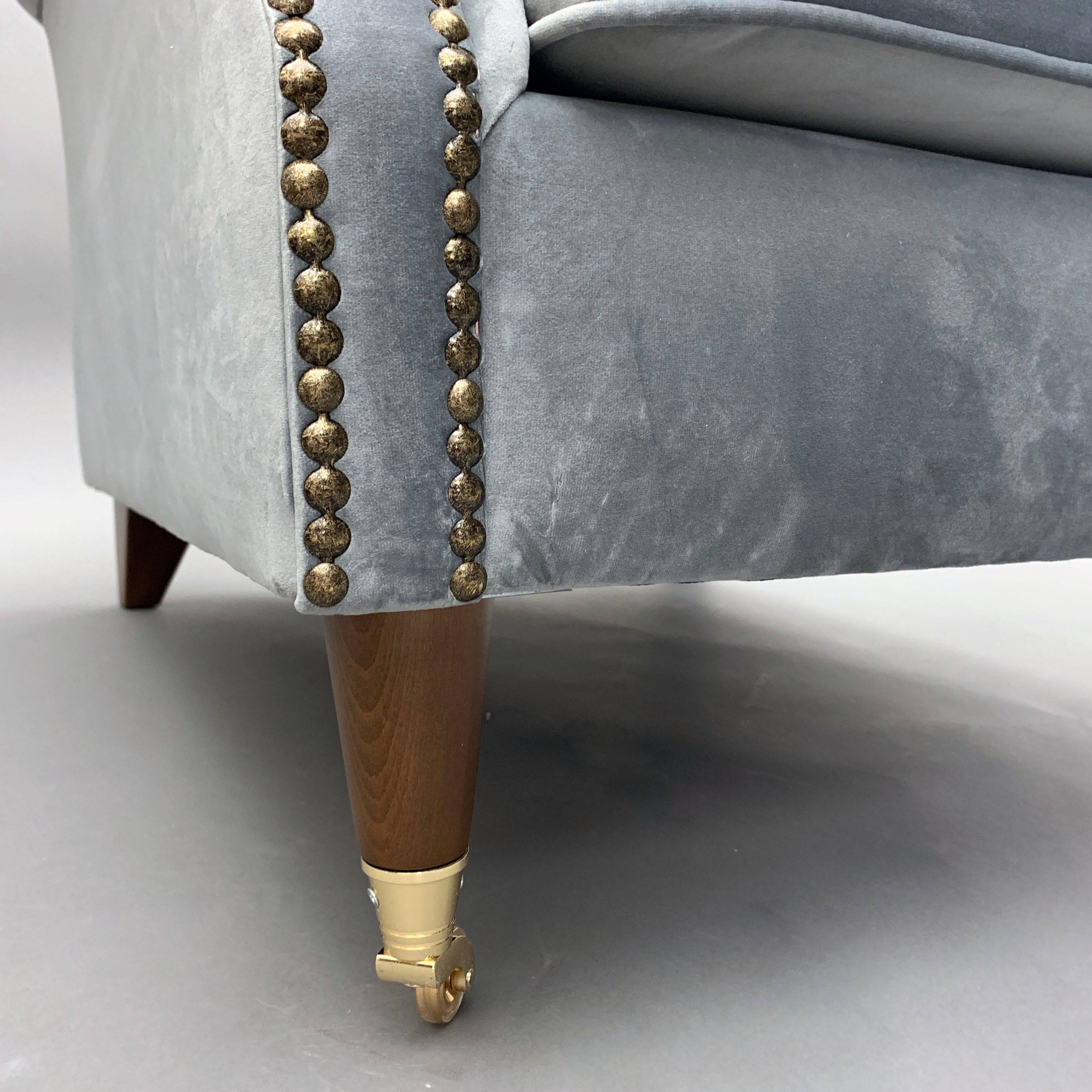 Corleone Armchair Lounge Bergere-Ege20( Cupon Grey ) -  Armchairs | كرسي بذراعين من كورليوني - ebarza Furniture UAE | Shop Modern Furniture in Abu Dhabi & Dubai - مفروشات ايبازرا في الامارات | تسوق اثاث عصري وديكورات مميزة في دبي وابوظبي