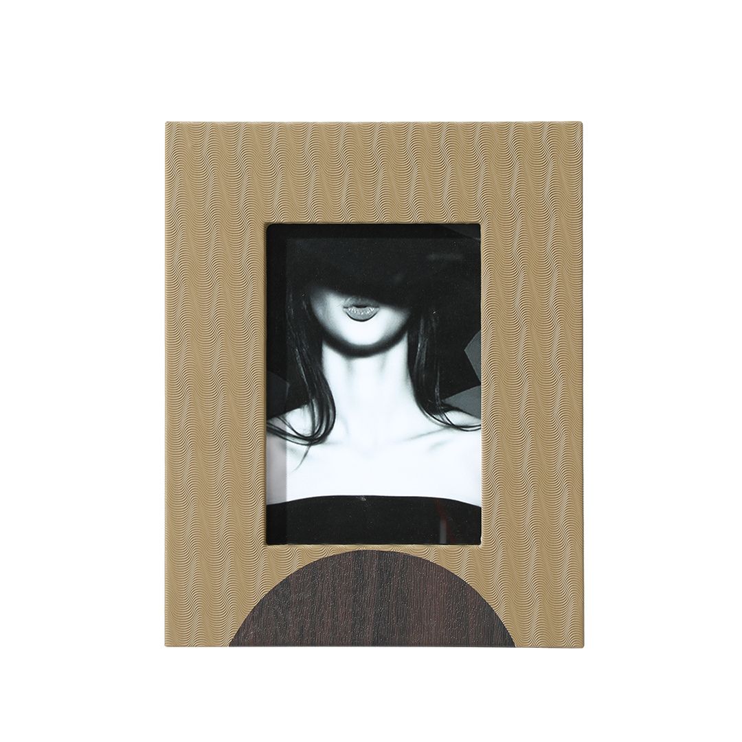 Green corrugated photo frame by BEACON, showcasing a sturdy, decorative frame for displaying photographs.