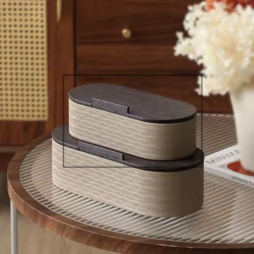 Corrugated Round Edge Box Coffee B - FB-PG24010B -  Decorative Boxes - ebarza Furniture UAE | Shop Modern Furniture in Abu Dhabi & Dubai - مفروشات ايبازرا في الامارات | تسوق اثاث عصري وديكورات مميزة في دبي وابوظبي