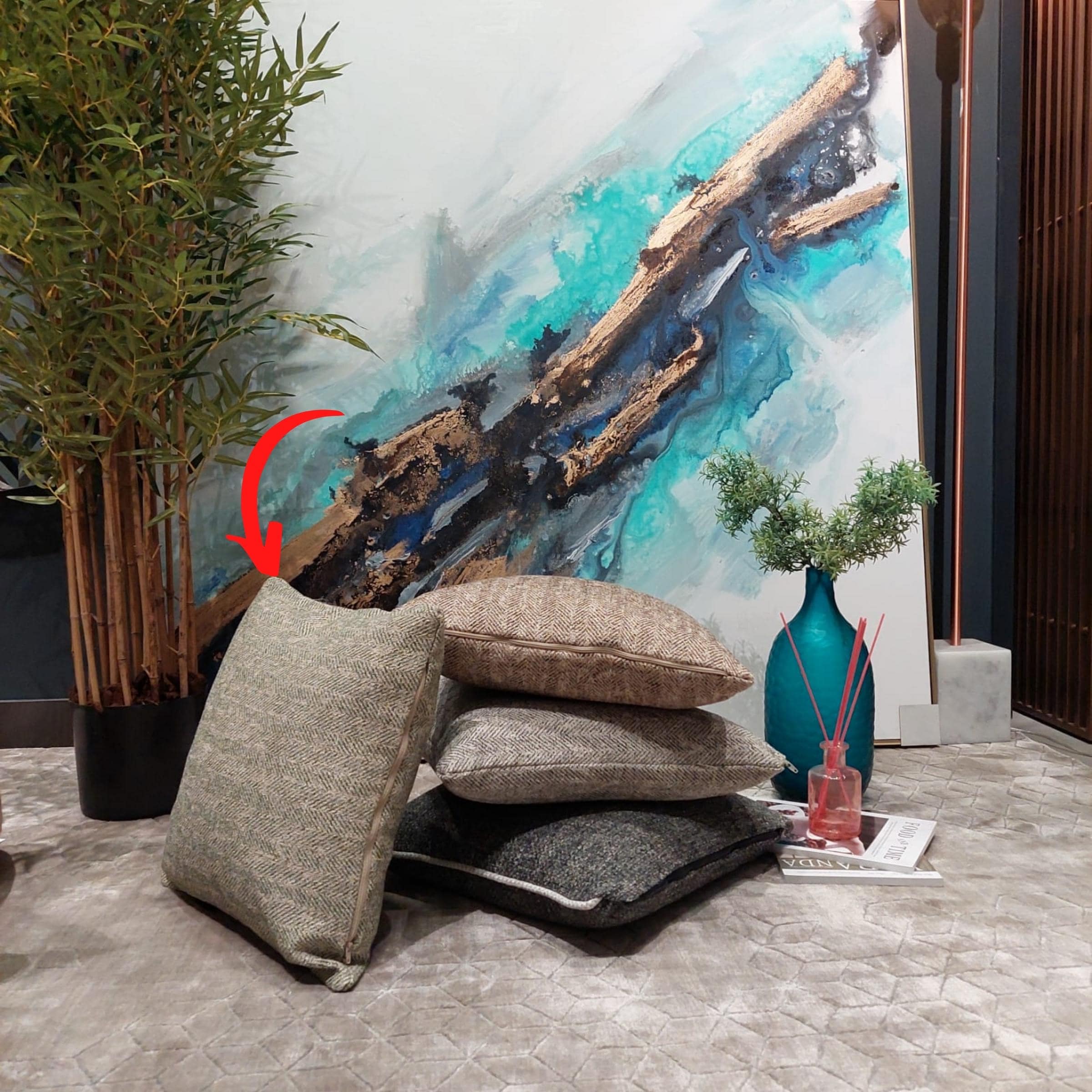 Cosmic Cushion Cover 45X45 Cm Cosmic-D16 -  Cushions | غطاء وسادة كوزميك 45 × 45 سم - ebarza Furniture UAE | Shop Modern Furniture in Abu Dhabi & Dubai - مفروشات ايبازرا في الامارات | تسوق اثاث عصري وديكورات مميزة في دبي وابوظبي