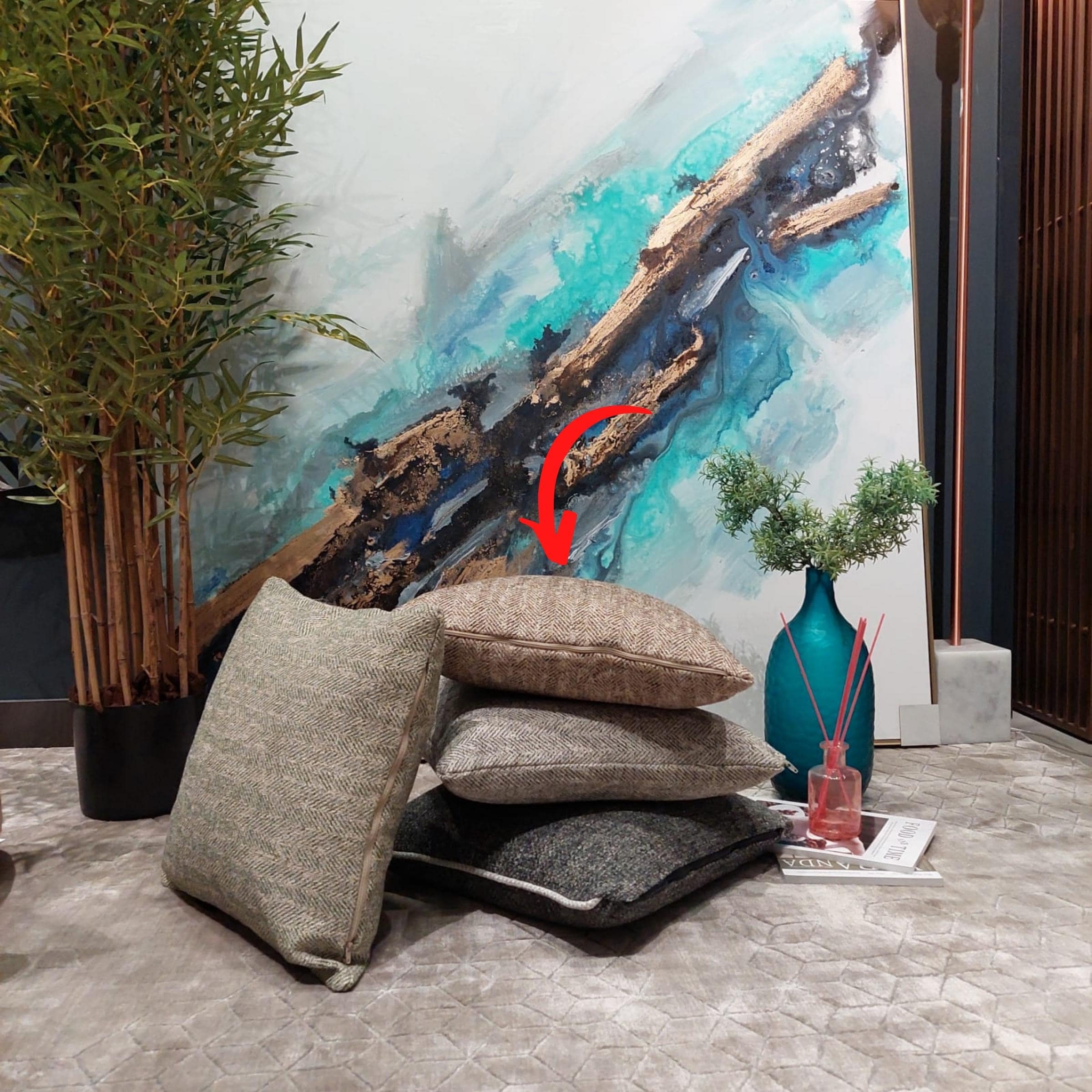 Cosmic Cushion Cover 45X45 Cm Cosmic-D20 -  Cushions | غطاء وسادة كوزميك 45 × 45 سم - ebarza Furniture UAE | Shop Modern Furniture in Abu Dhabi & Dubai - مفروشات ايبازرا في الامارات | تسوق اثاث عصري وديكورات مميزة في دبي وابوظبي