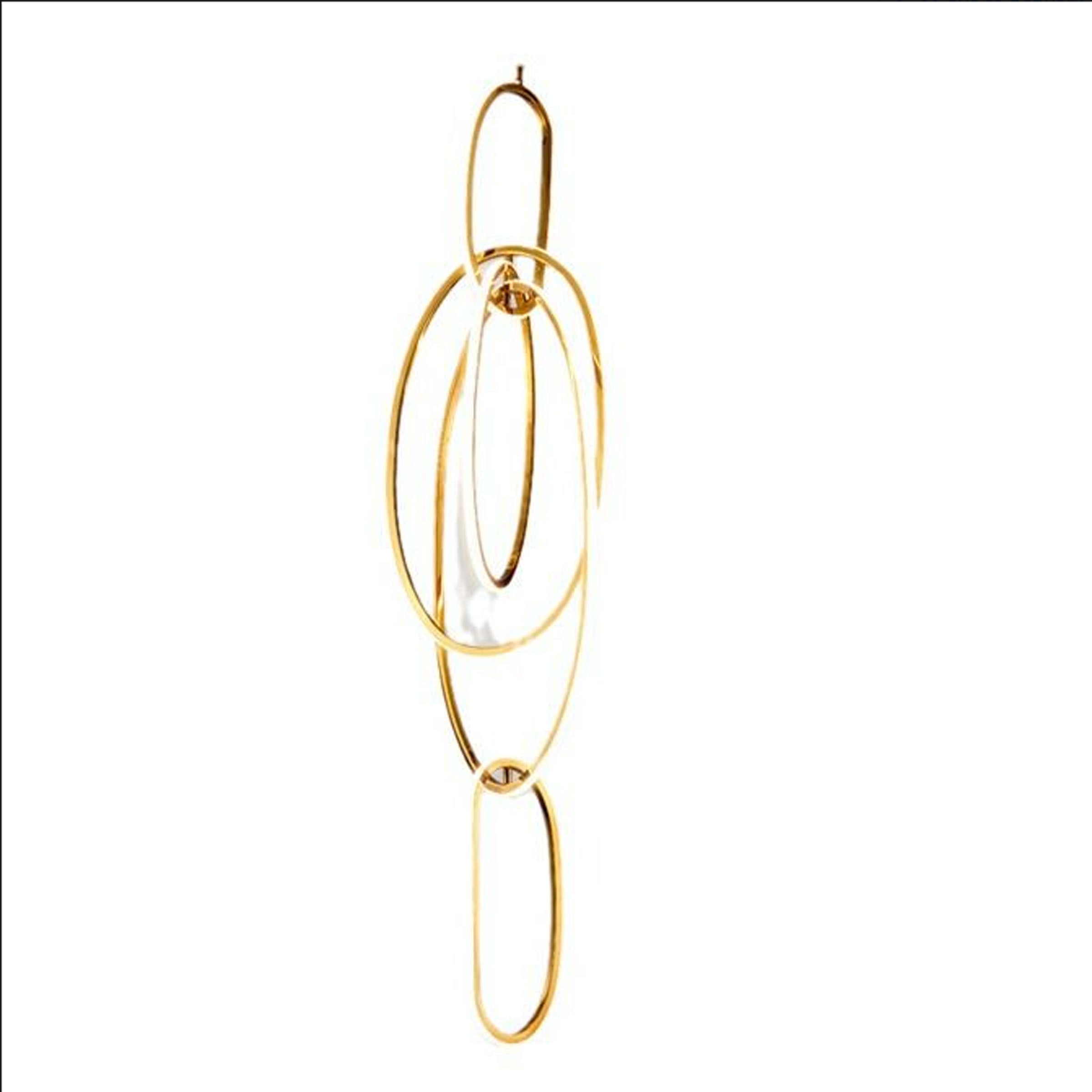 Golden Cosmic Rings Pendant Lamp by BEACON, modern pendant lighting fixture with a celestial-inspired design.