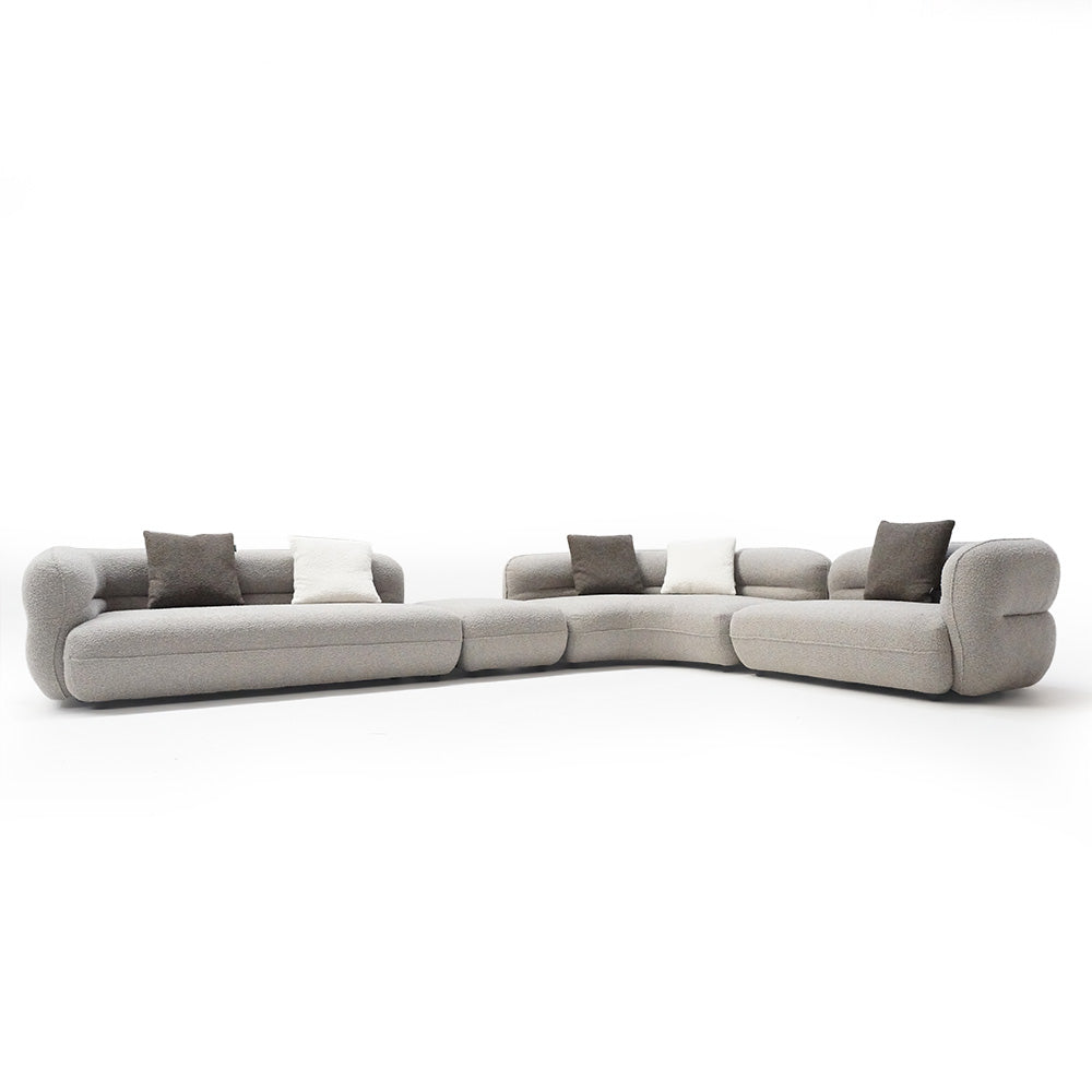 Cotton and linen fabric sofa by BEACON, model ISF-2133/1, showcasing a comfortable, stylish seating with neutral tones.