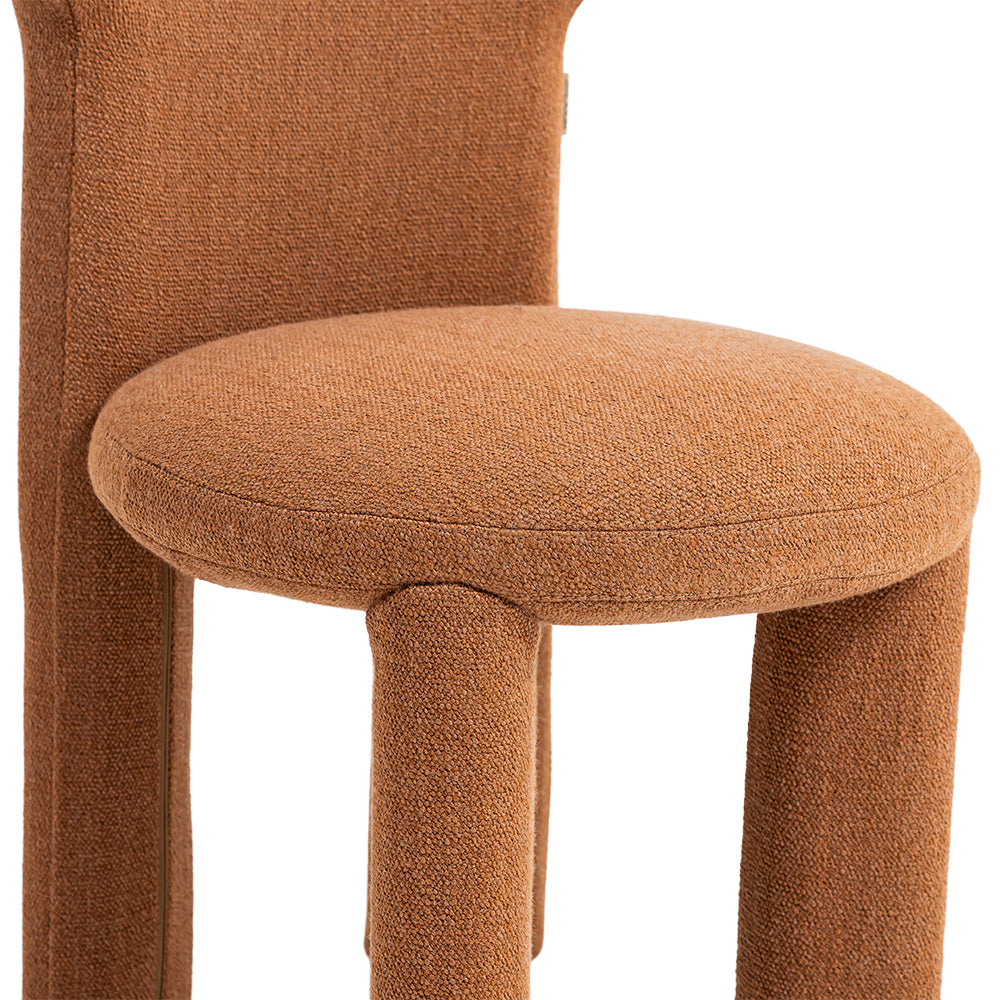 Cozy Haven Dining Chair PS-B198 by BEACON, featuring a plush upholstered seat and wooden legs for comfortable dining.