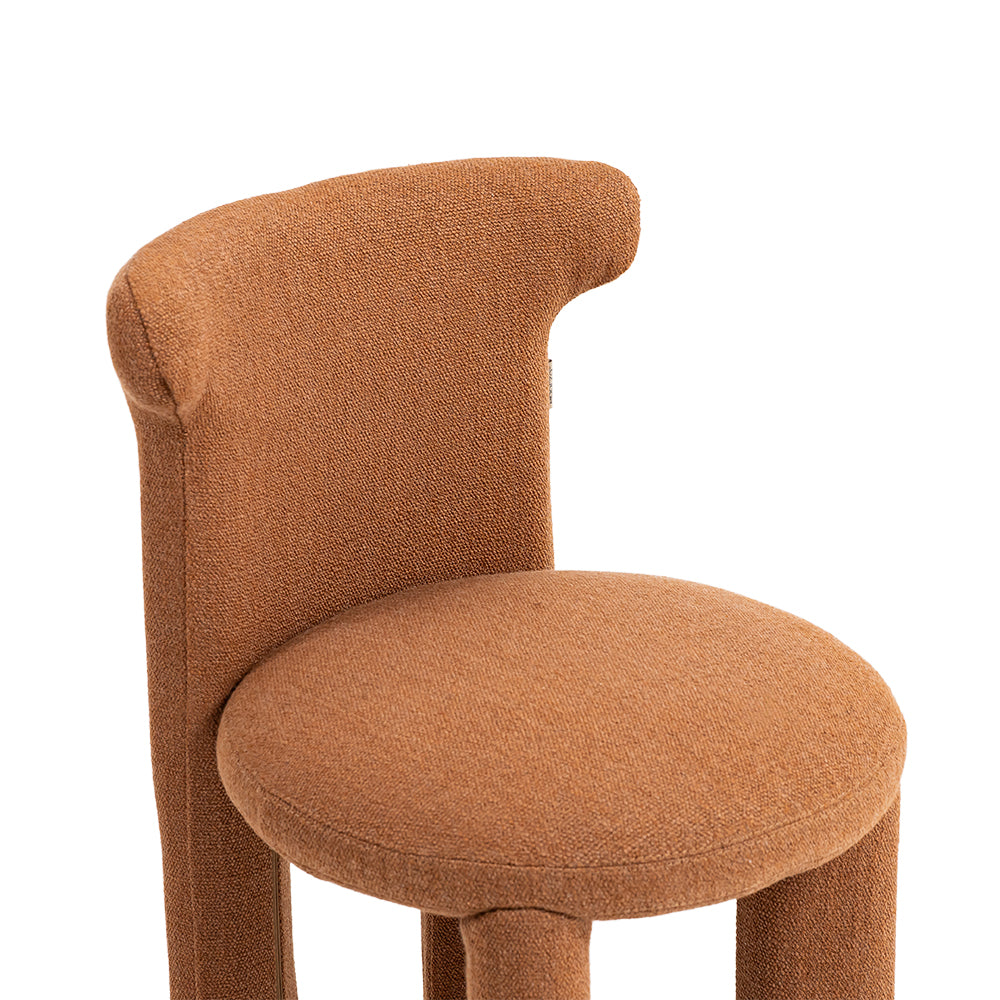 BEACON Cozy Haven Dining Chair PS-B198 with plush upholstery and wooden legs, ideal for modern dining rooms