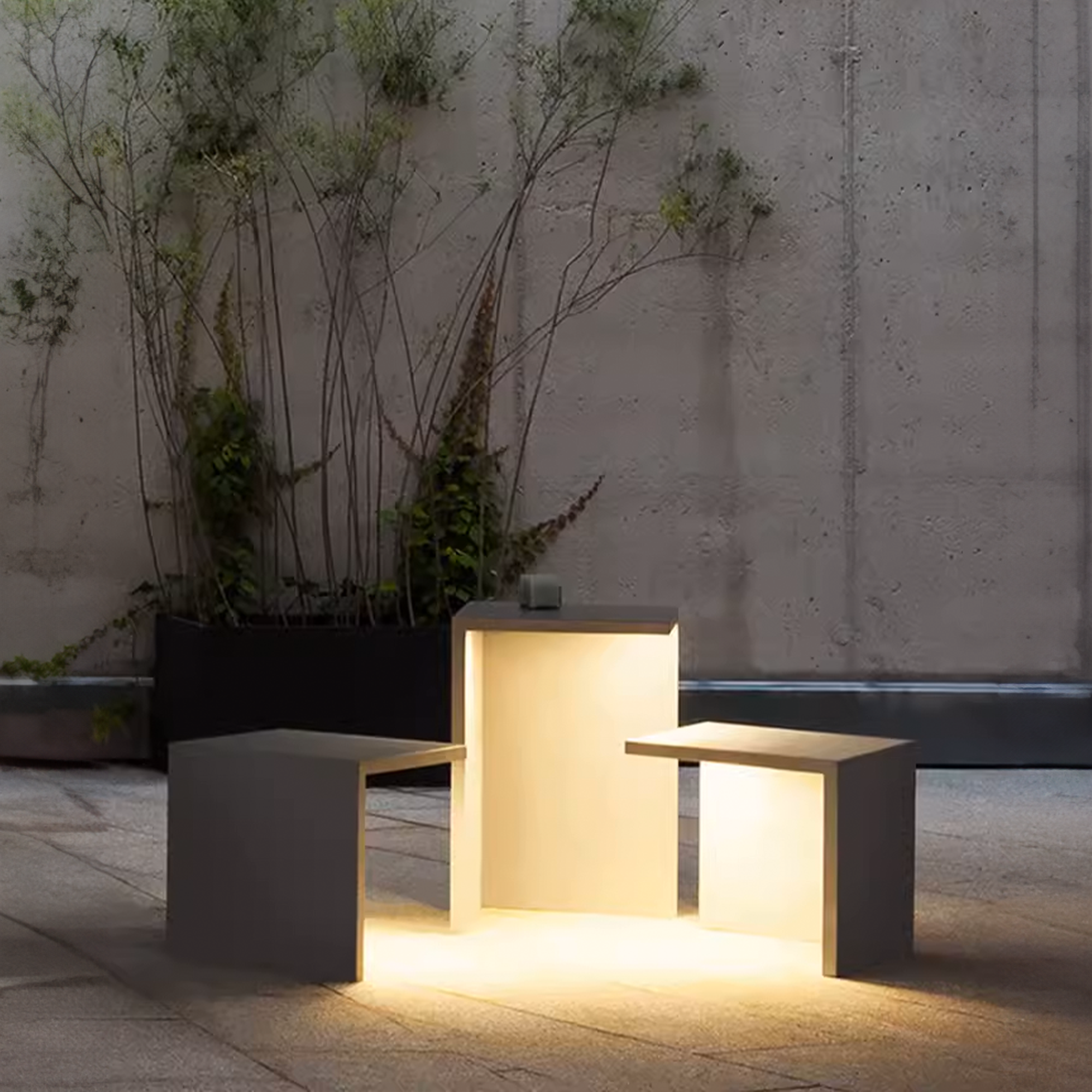 Cree MO-7008W outdoor lamp by BEACON, weatherproof outdoor lighting fixture with modern design and bright illumination.