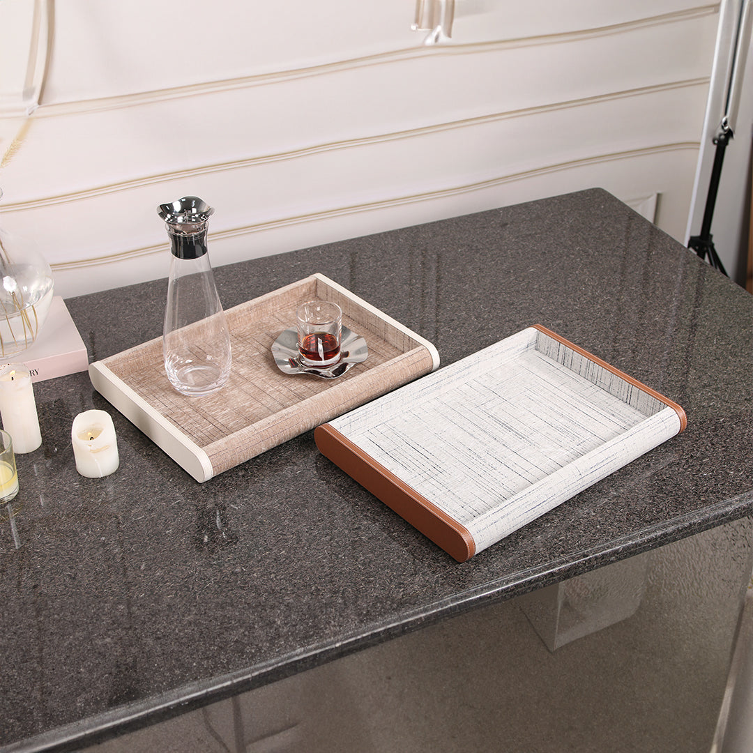 Curved BEACON tray KC3029B with a smooth, rounded design, ideal for serving or decorative use.