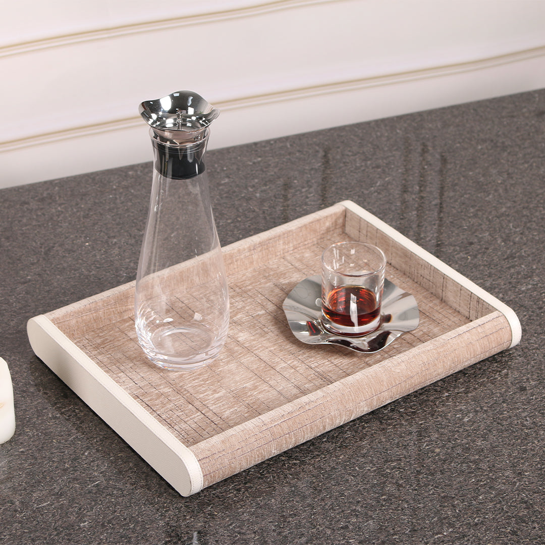 Curved BEACON KC3029B tray with a smooth, rounded edge, made of durable material, designed for serving or display purposes.