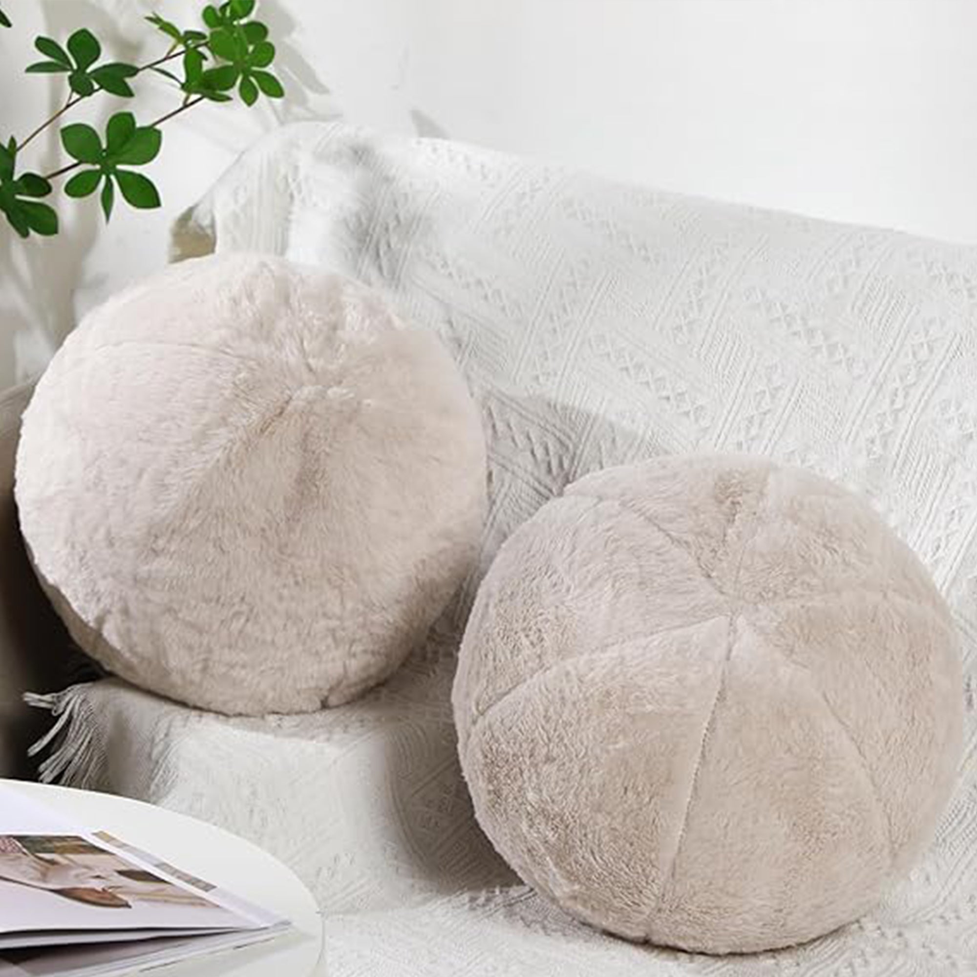 BEACON plush ball cushion with filling, 30cm diameter, soft fabric in vibrant colors, perfect for comfort and decor.