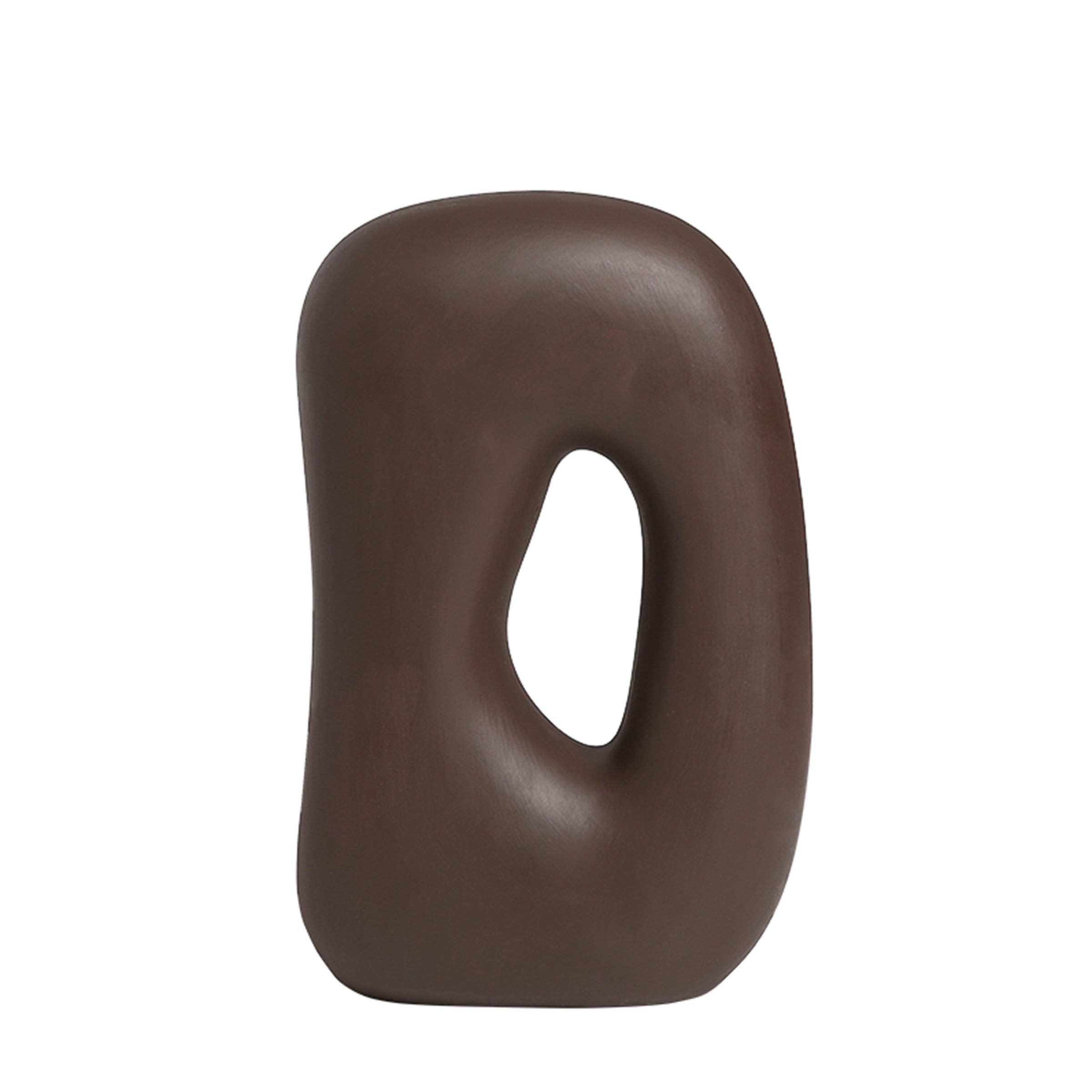 D-shaped ceramic ornament from BEACON home decor figurines collection, decorative piece for interior decoration.