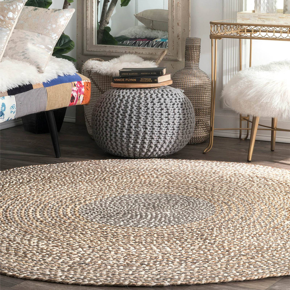 Buy Round Rugs ebarza Online Furniture & Home Decor in UAE