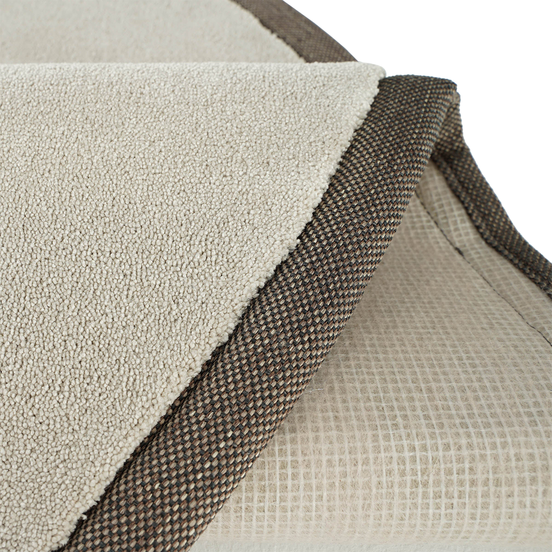 Cool Hali D400 CM Bounty 74 Monterey rug with intricate patterns in neutral tones, designed for stylish home decor.