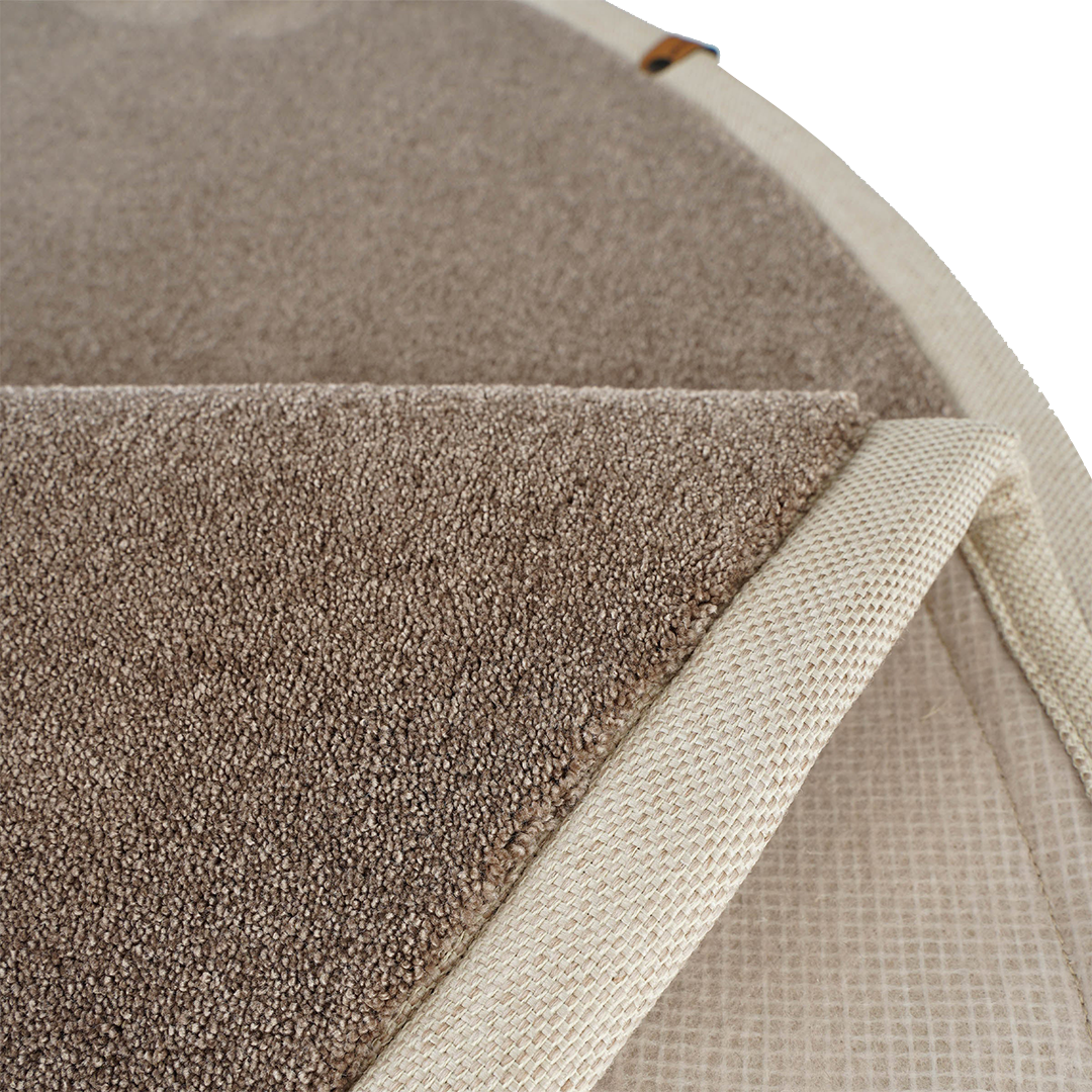 Cool Hali D400 CM Bounty 92 Monterey rug with intricate patterns in earthy tones, showcasing detailed design and texture.